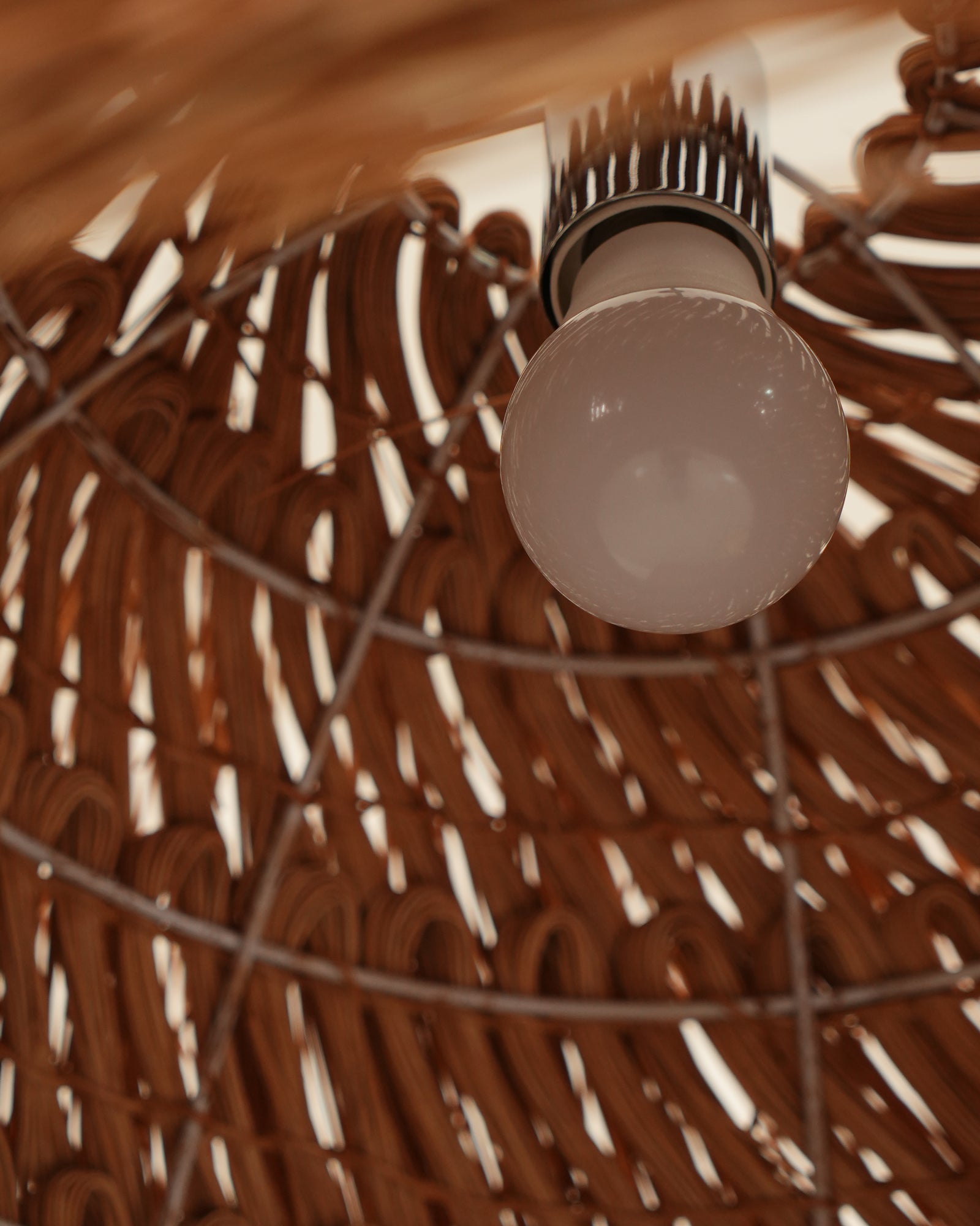 Wickora Vintage Wicker Pendant Lamp - Letslighting