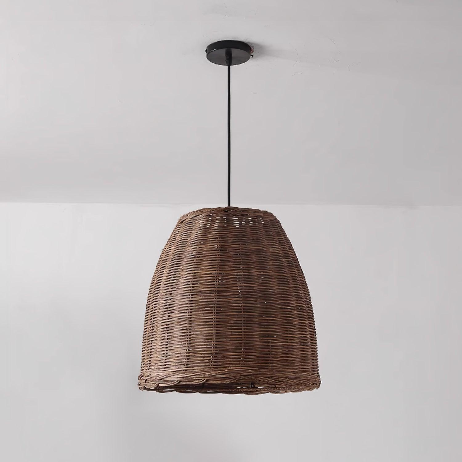 Wickora Vintage Wicker Pendant Lamp - Letslighting