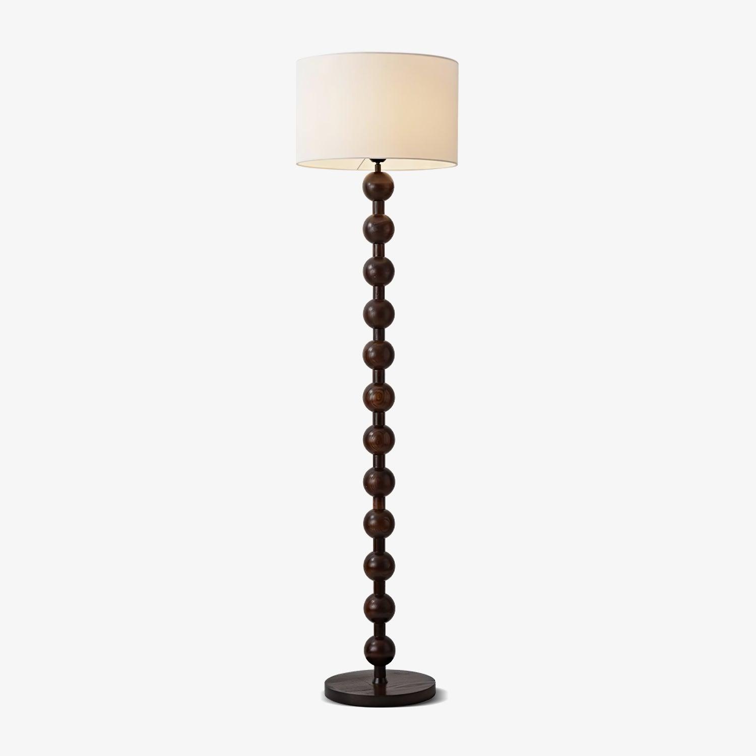 Pira Wood Fabric Floor Lamp - Letslighting