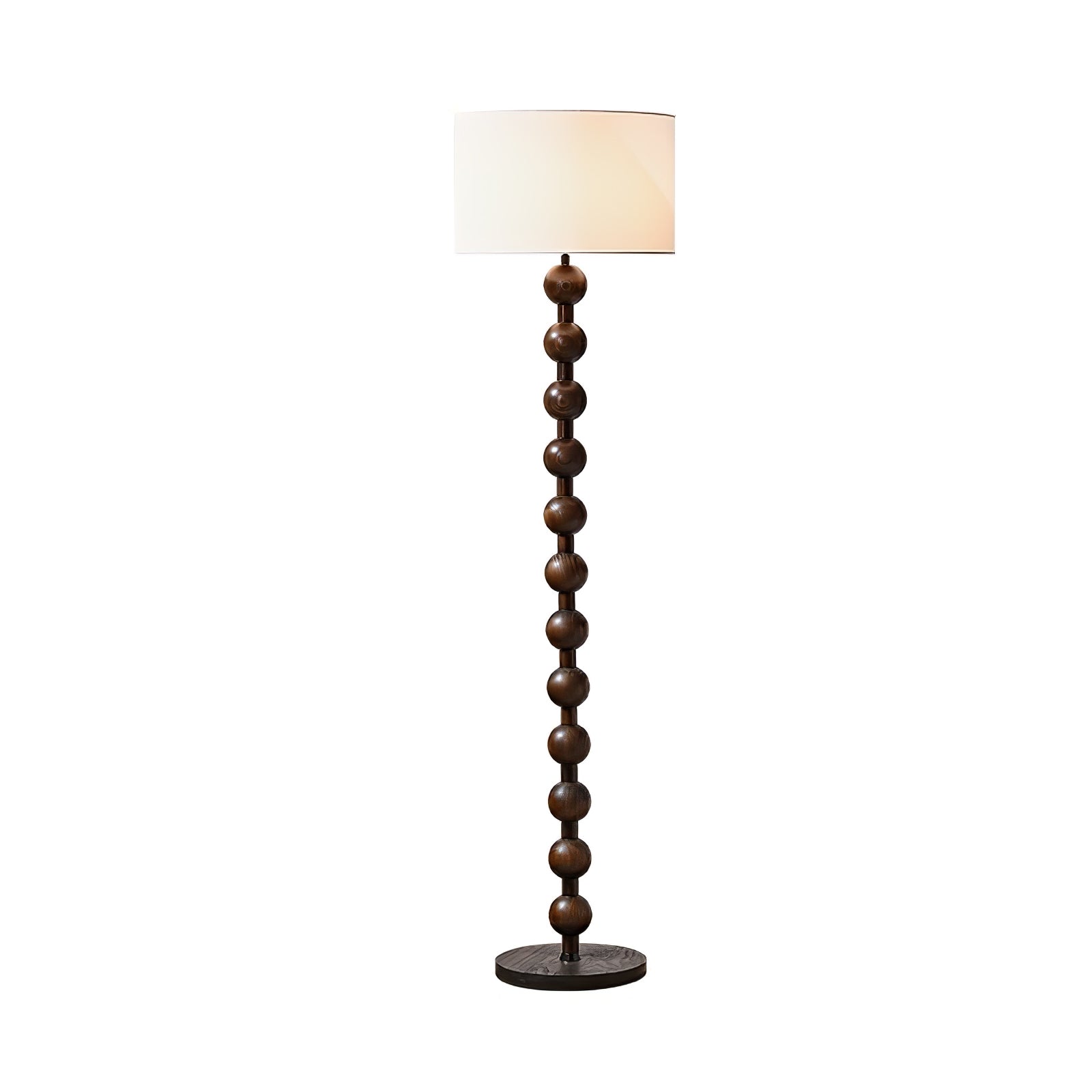 Pira Wood Fabric Floor Lamp - Letslighting