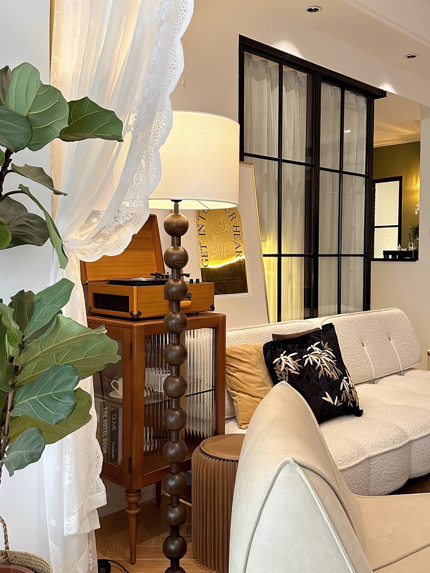 Pira Wood Fabric Floor Lamp - Letslighting