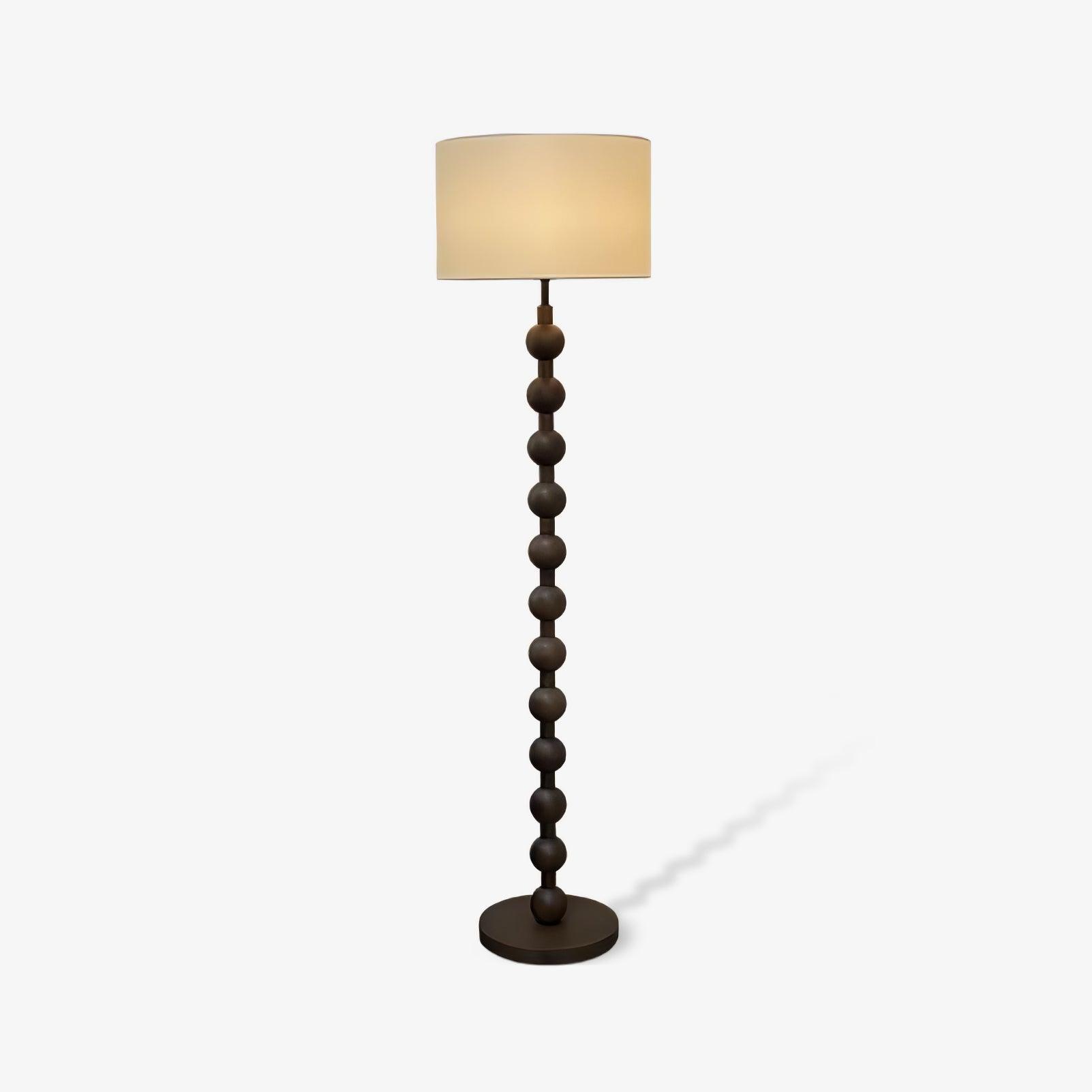 Pira Wood Fabric Floor Lamp - Letslighting