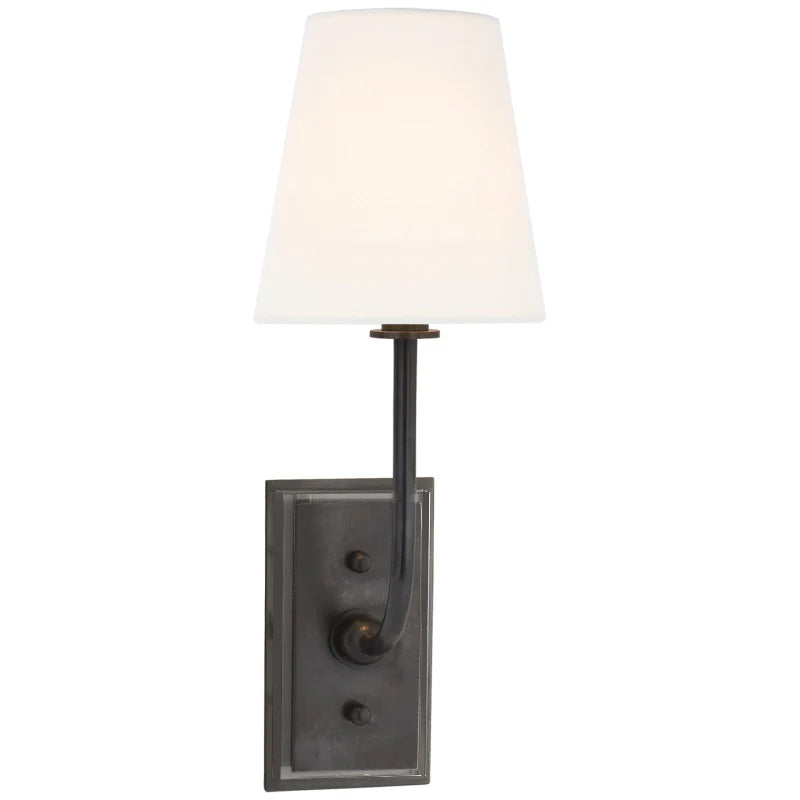 Silva Tapered Shade Wall Lamp Fabric - Letslighting