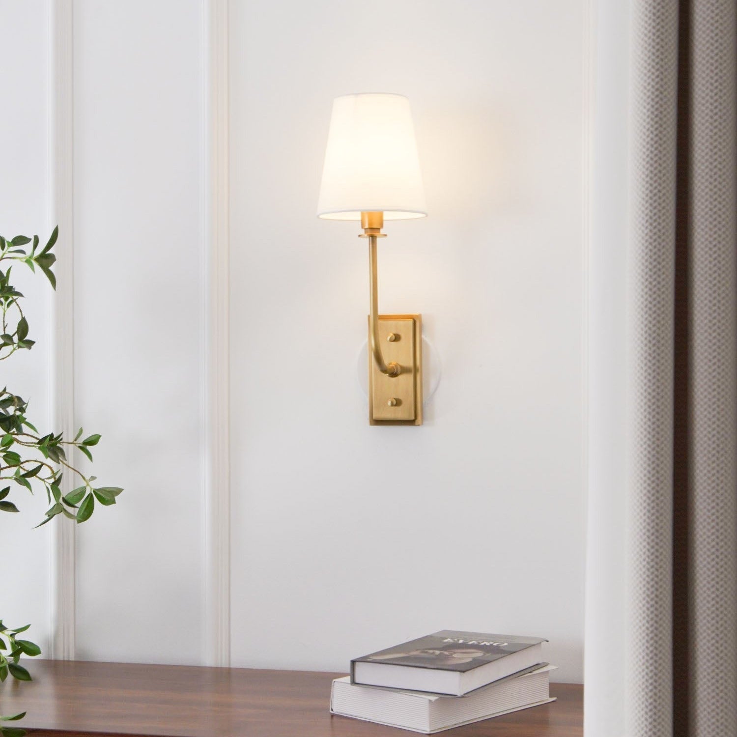 Silva Tapered Shade Wall Lamp Fabric - Letslighting