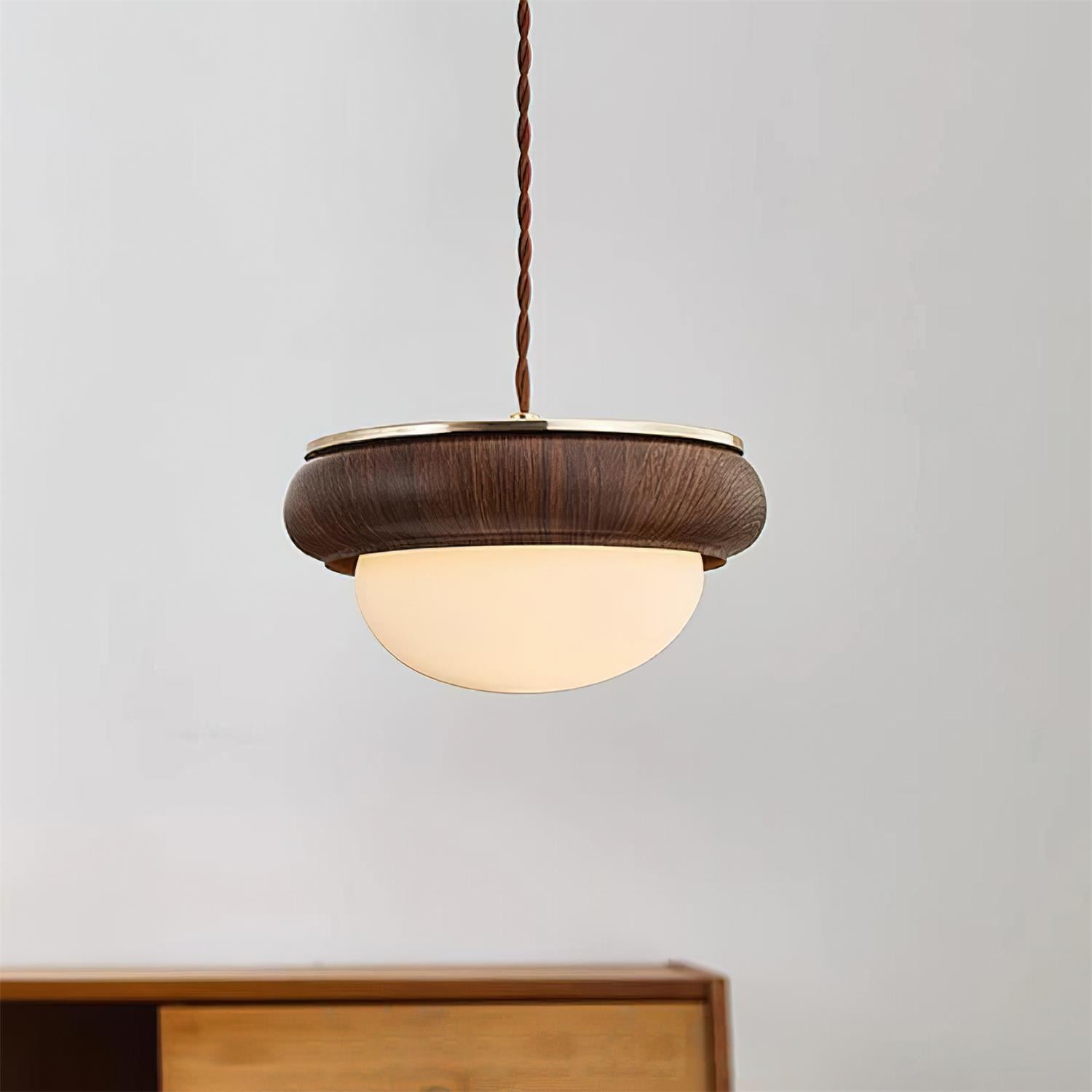 Quillon Wood Ring Pendant Lamp - Letslighting