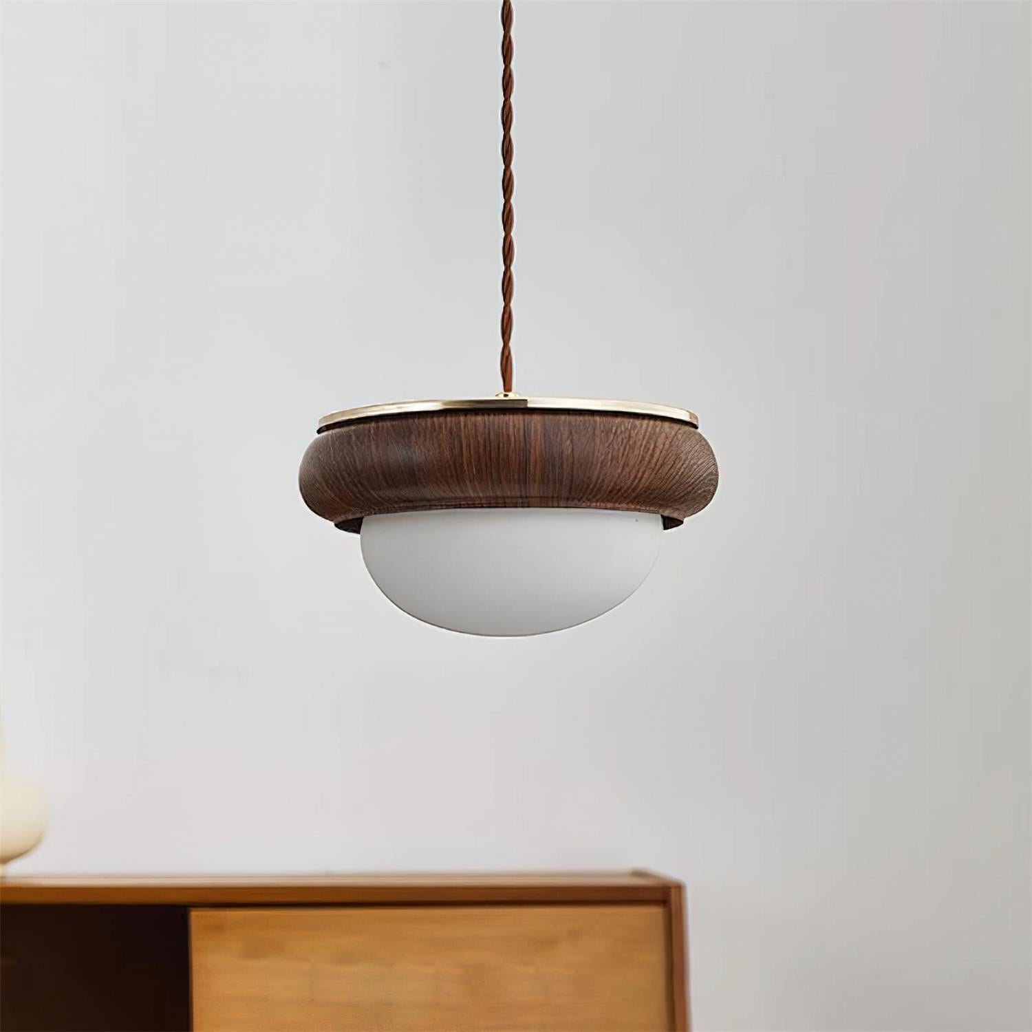 Quillon Wood Ring Pendant Lamp - Letslighting