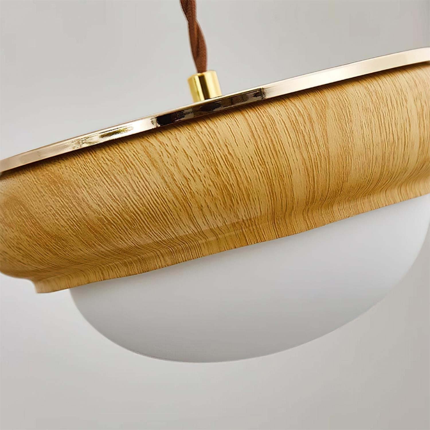 Quillon Wood Ring Pendant Lamp - Letslighting