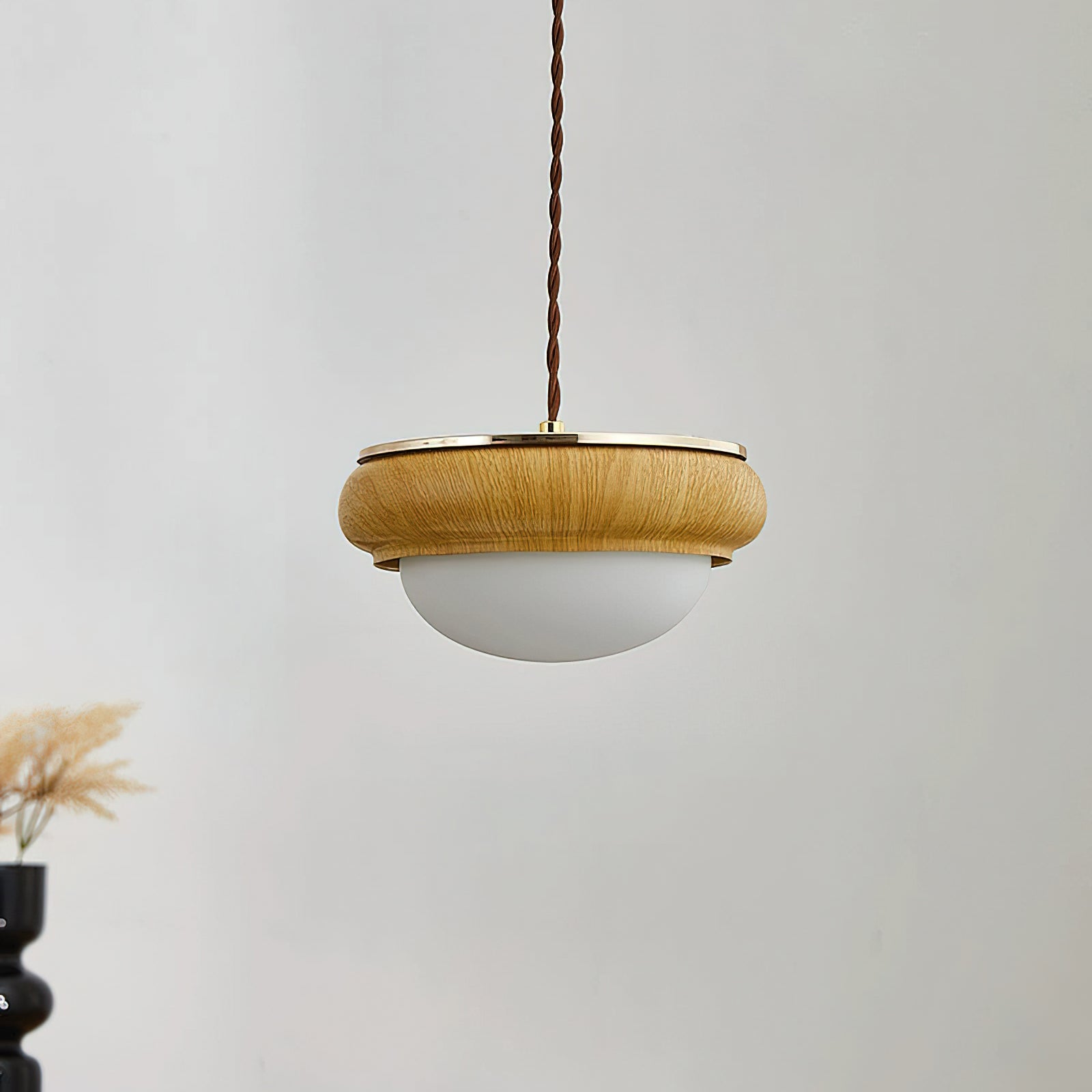 Quillon Wood Ring Pendant Lamp - Letslighting