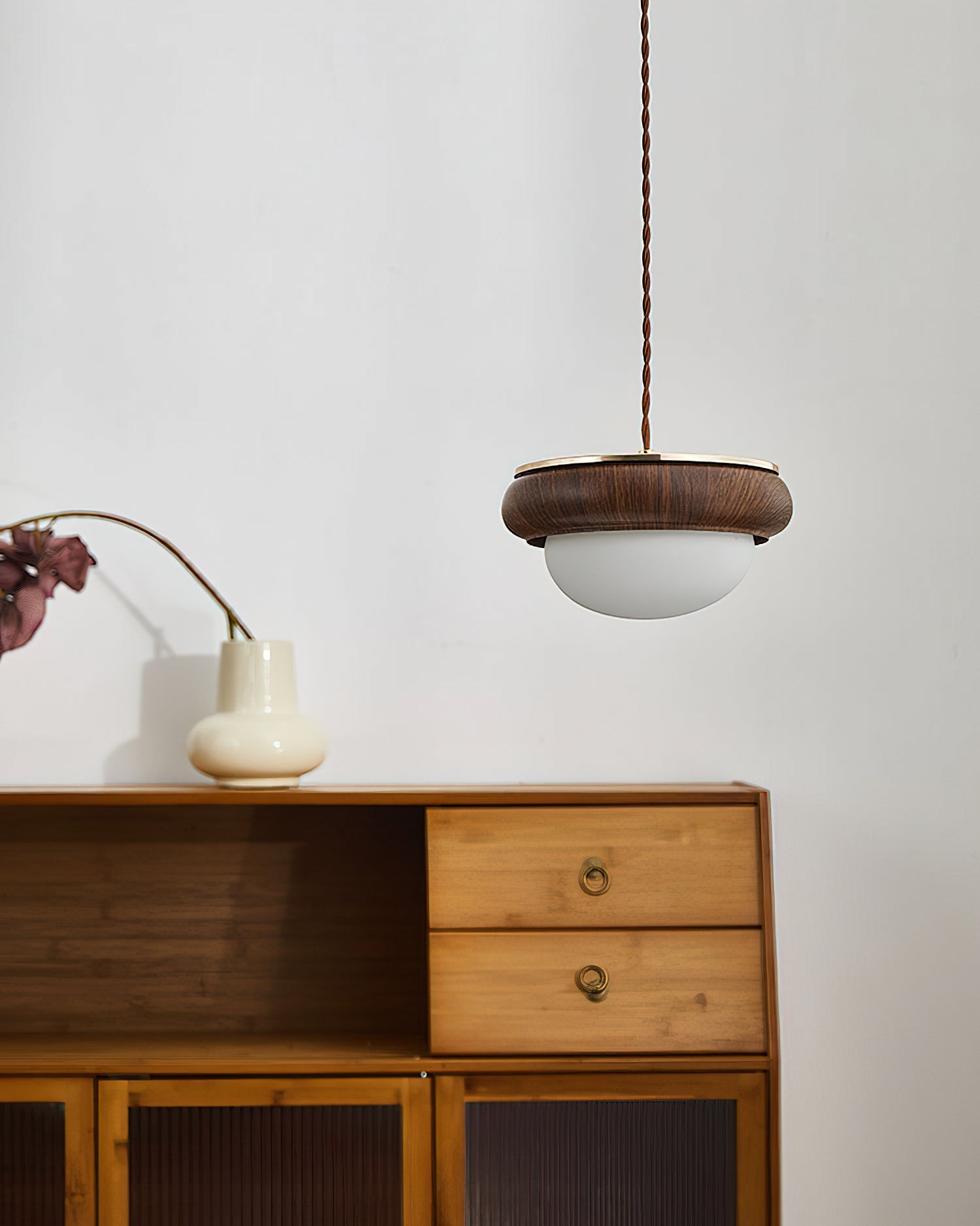 Quillon Wood Ring Pendant Lamp - Letslighting