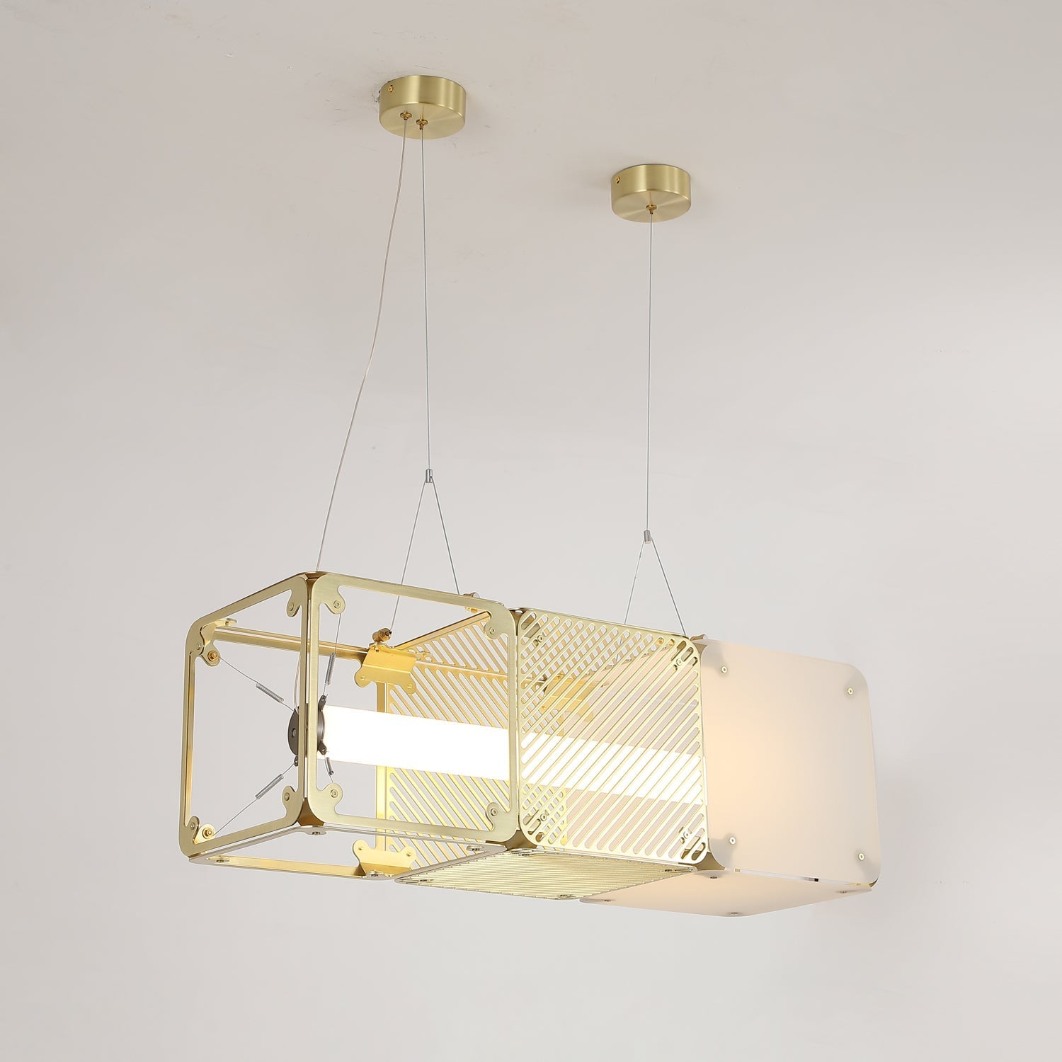 Atheor Premium Nordic Art Brass Pendant Lamp - Letslighting