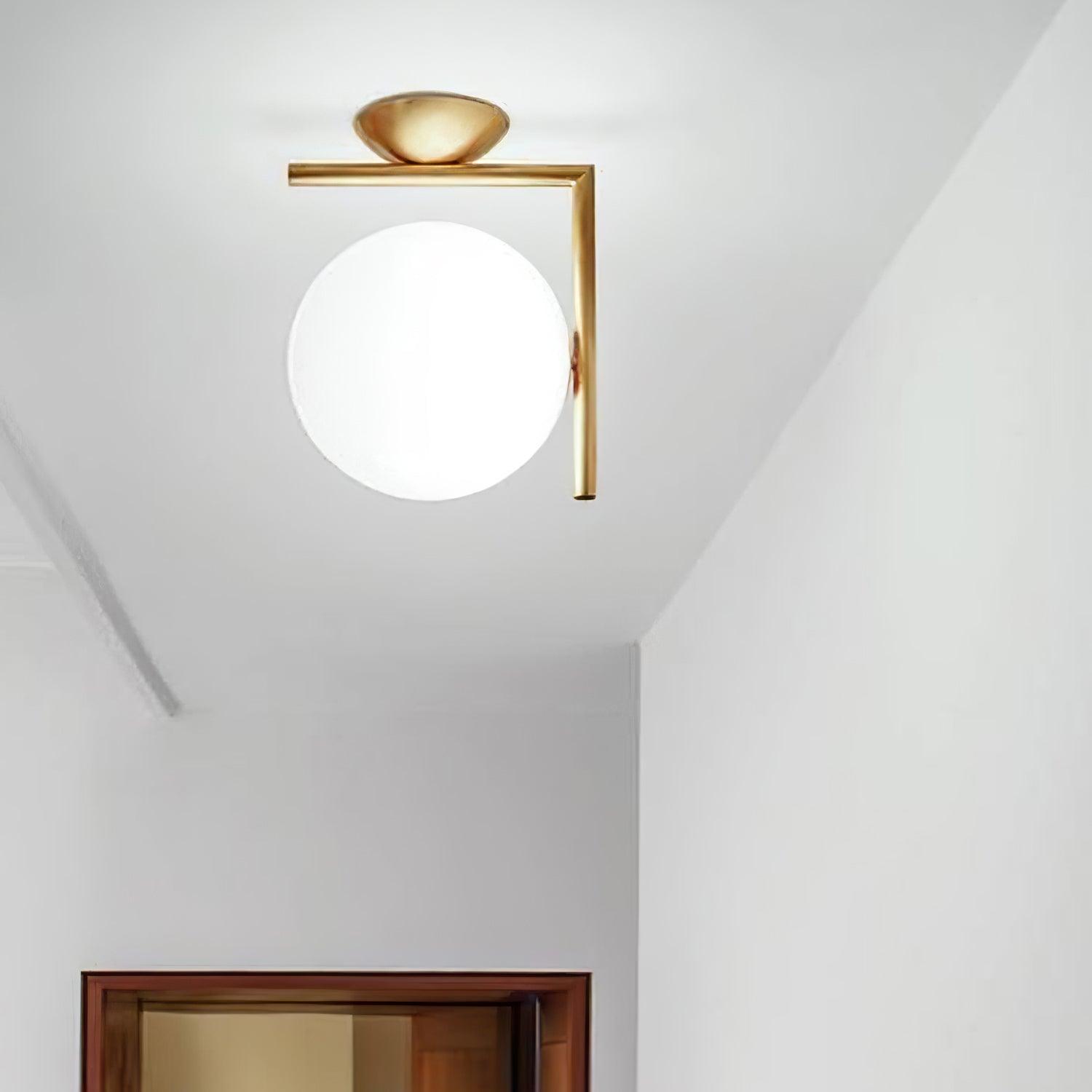Joanna Modern Minimalist Opal Blown Glass Wall Lamp - Letslighting