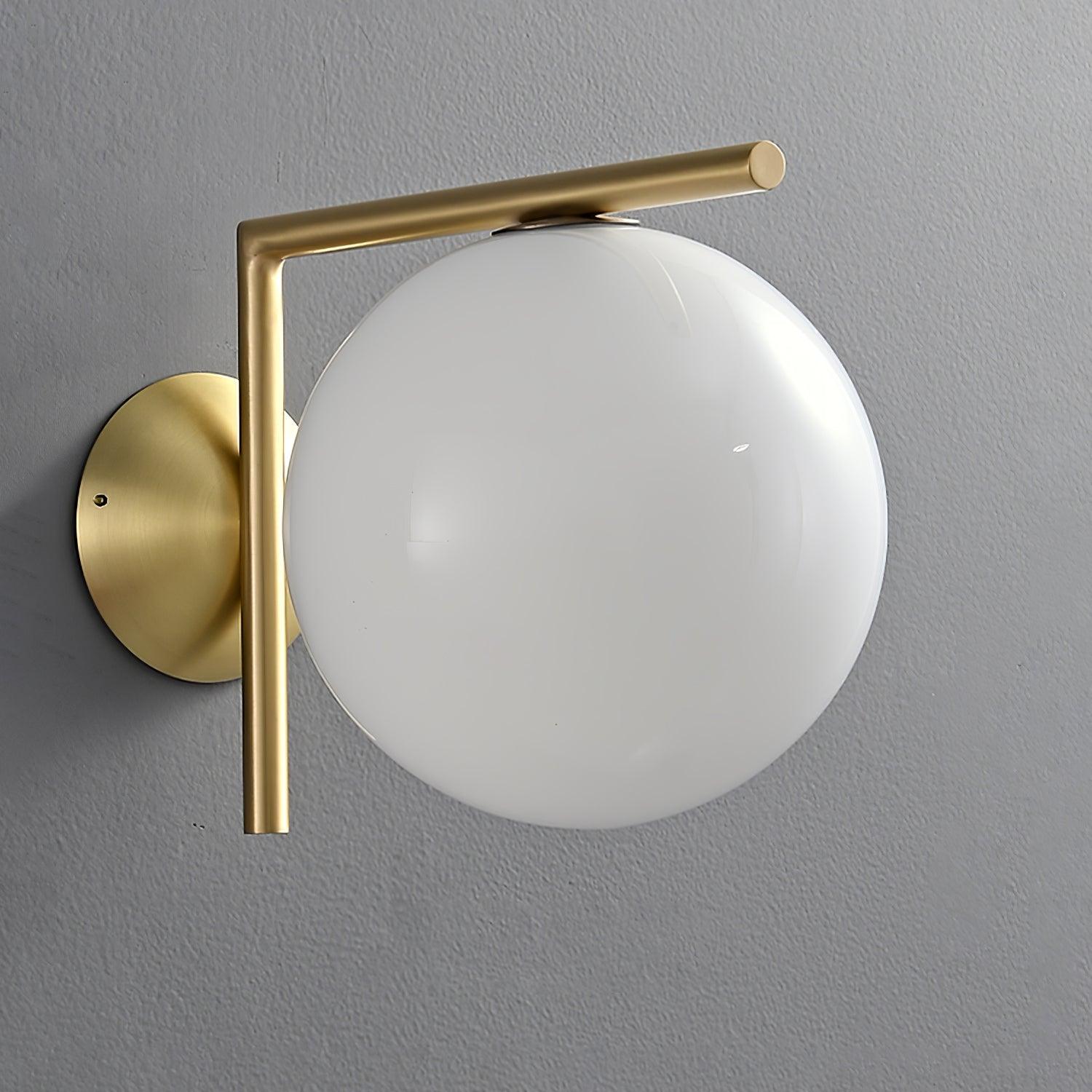 Joanna Modern Minimalist Opal Blown Glass Wall Lamp - Letslighting