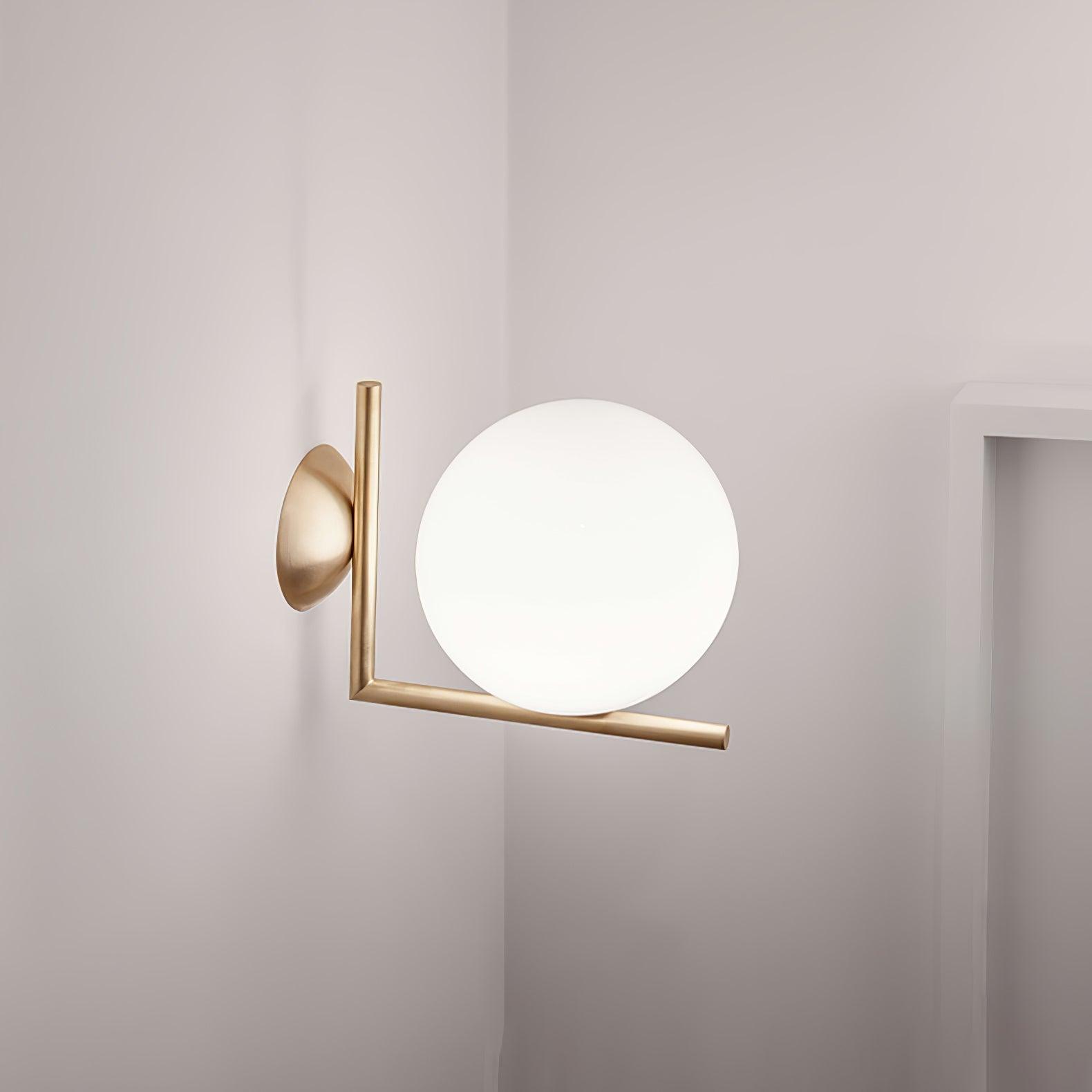 Joanna Modern Minimalist Opal Blown Glass Wall Lamp - Letslighting
