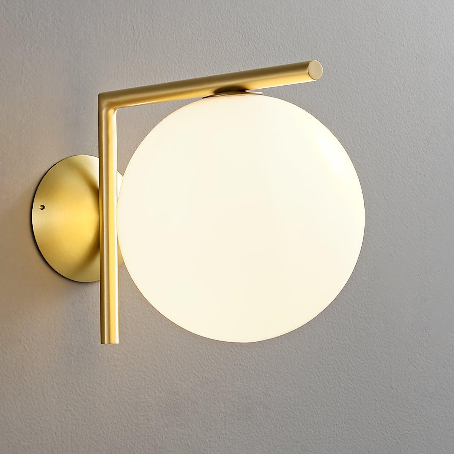 Joanna Modern Minimalist Opal Blown Glass Wall Lamp - Letslighting
