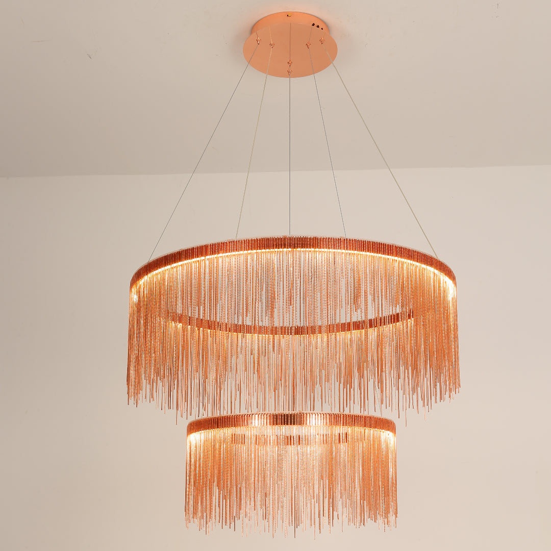 Arisha Tassel Chain Art Deco Pendant Light Living Room Hall - Letslighting