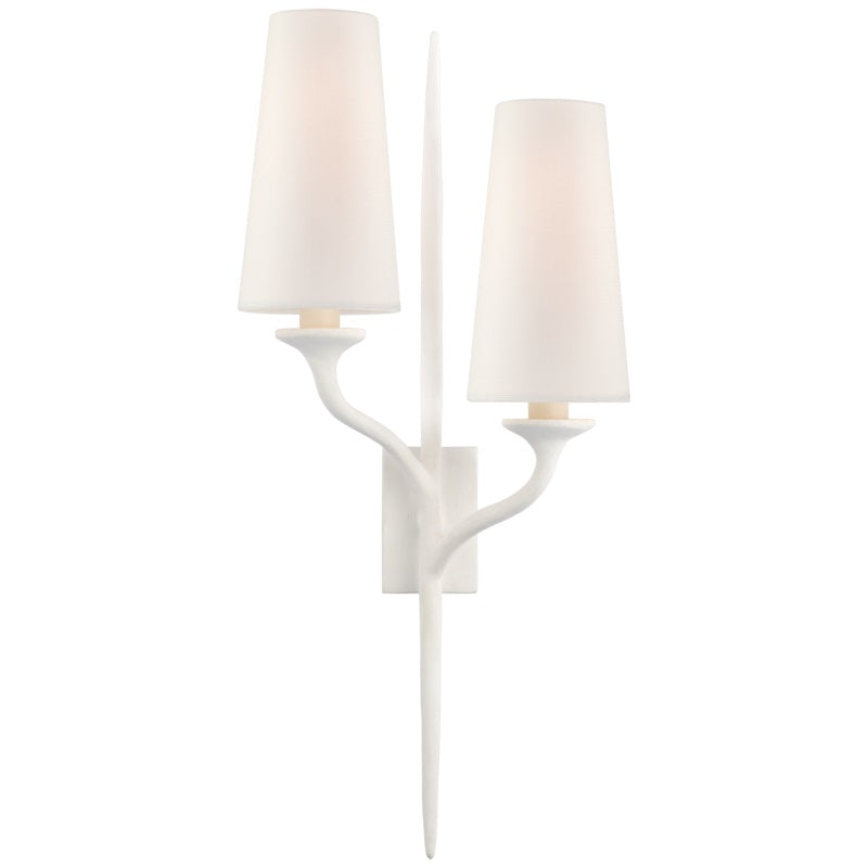 Velirara Vintage Industrial Brass Fabric Wall Lamp - Letslighting