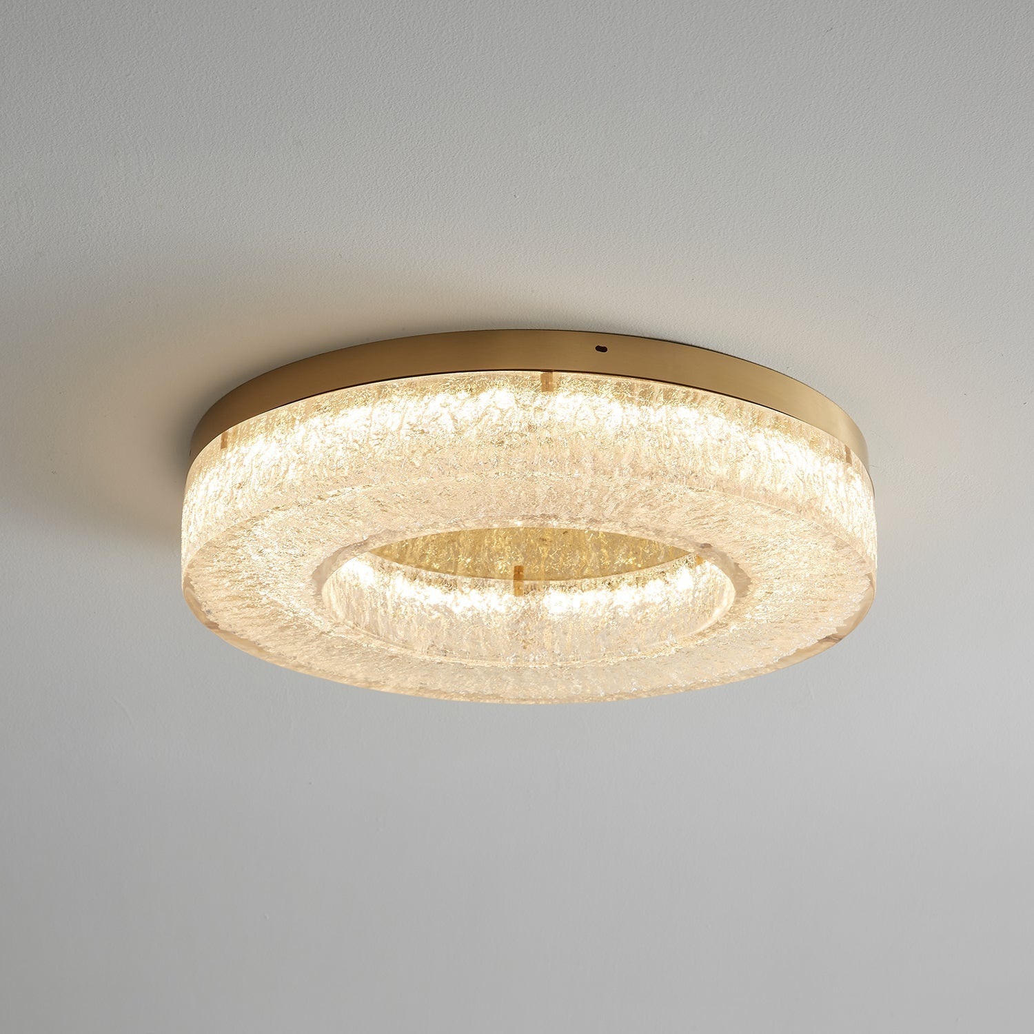 Ashaionis Ice Crack Circle Resin Ceiling Lamp - Letslighting