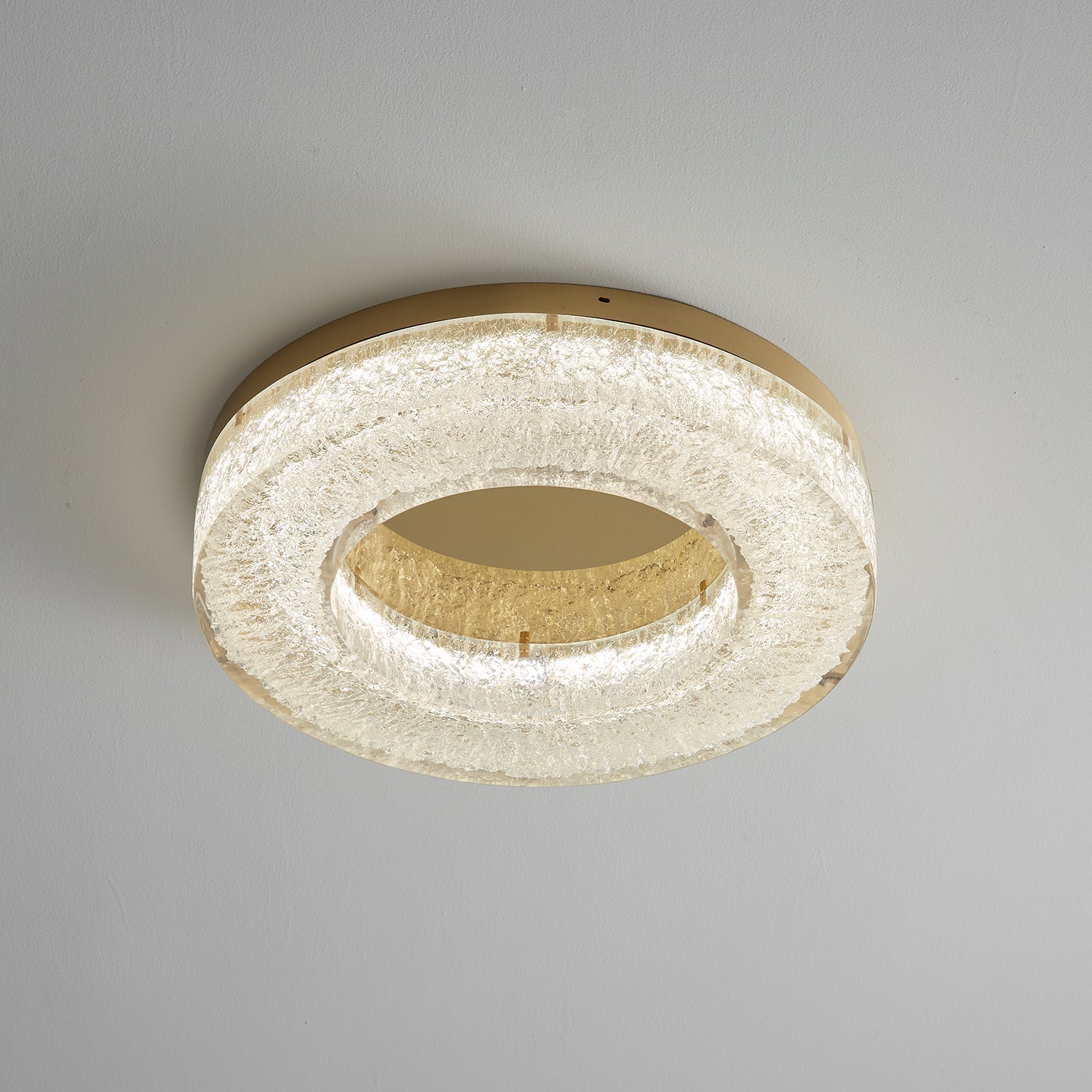 Ashaionis Ice Crack Circle Resin Ceiling Lamp - Letslighting