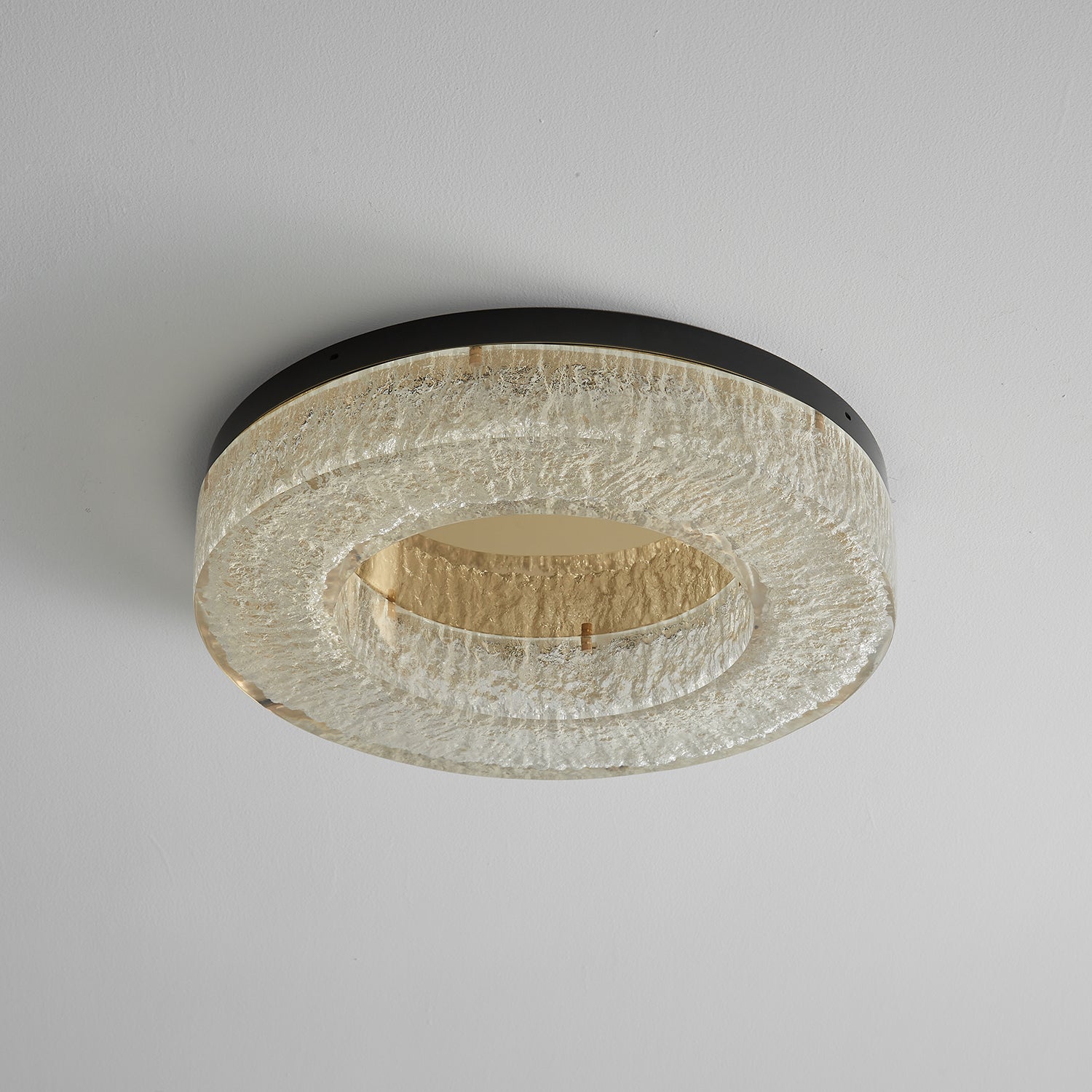 Ashaionis Ice Crack Circle Resin Ceiling Lamp - Letslighting