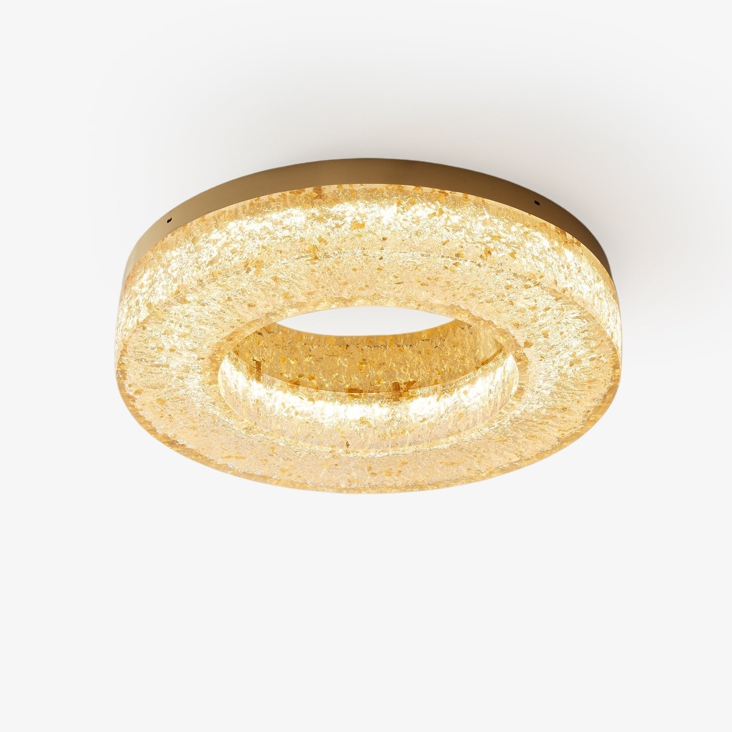 Ashaionis Ice Crack Circle Resin Ceiling Lamp - Letslighting