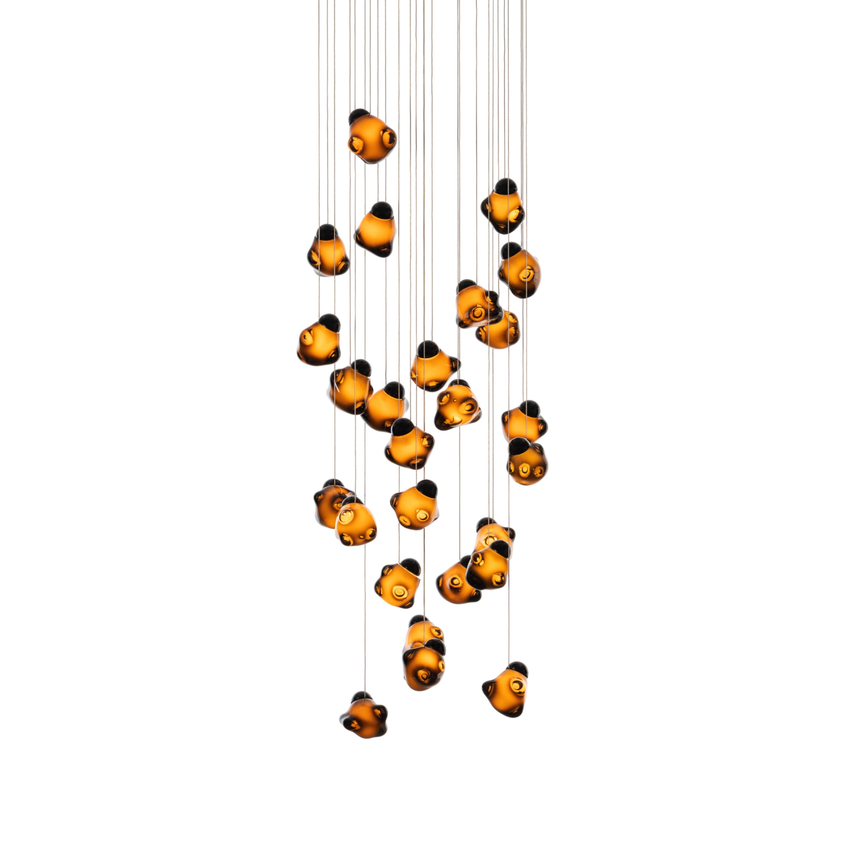 Vasilen Modern Minimalist Ice Pier Black Glass Pendant Lamp - Letslighting