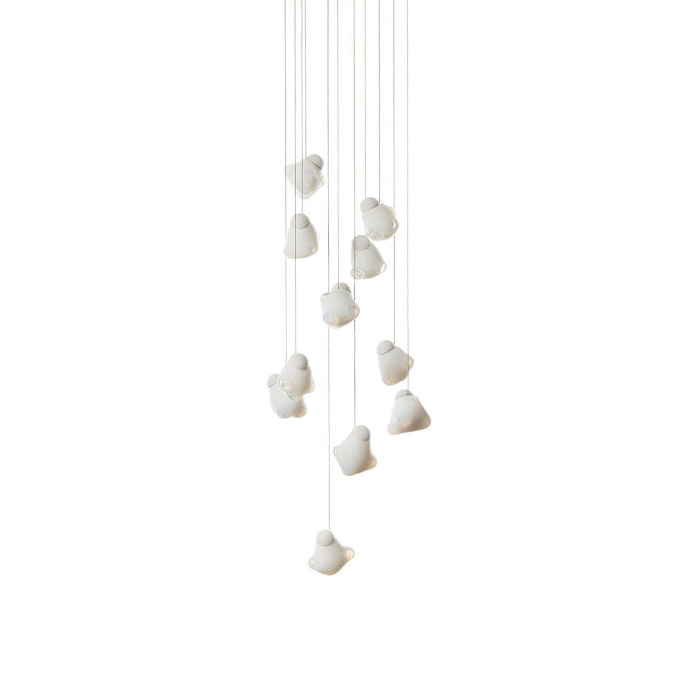 Vasilen Modern Minimalist Ice Pier Black Glass Pendant Lamp - Letslighting