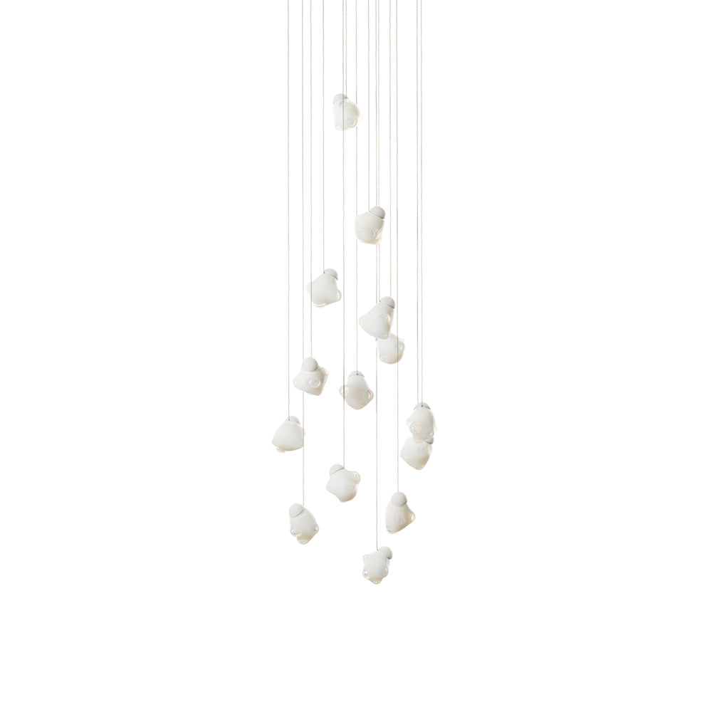 Vasilen Modern Minimalist Ice Pier Black Glass Pendant Lamp - Letslighting