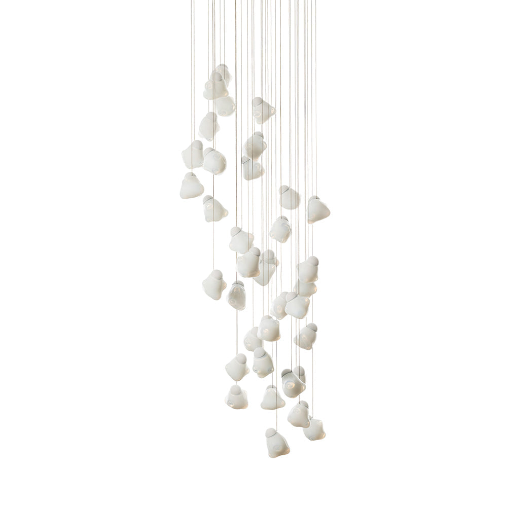Vasilen Modern Minimalist Ice Pier Black Glass Pendant Lamp - Letslighting