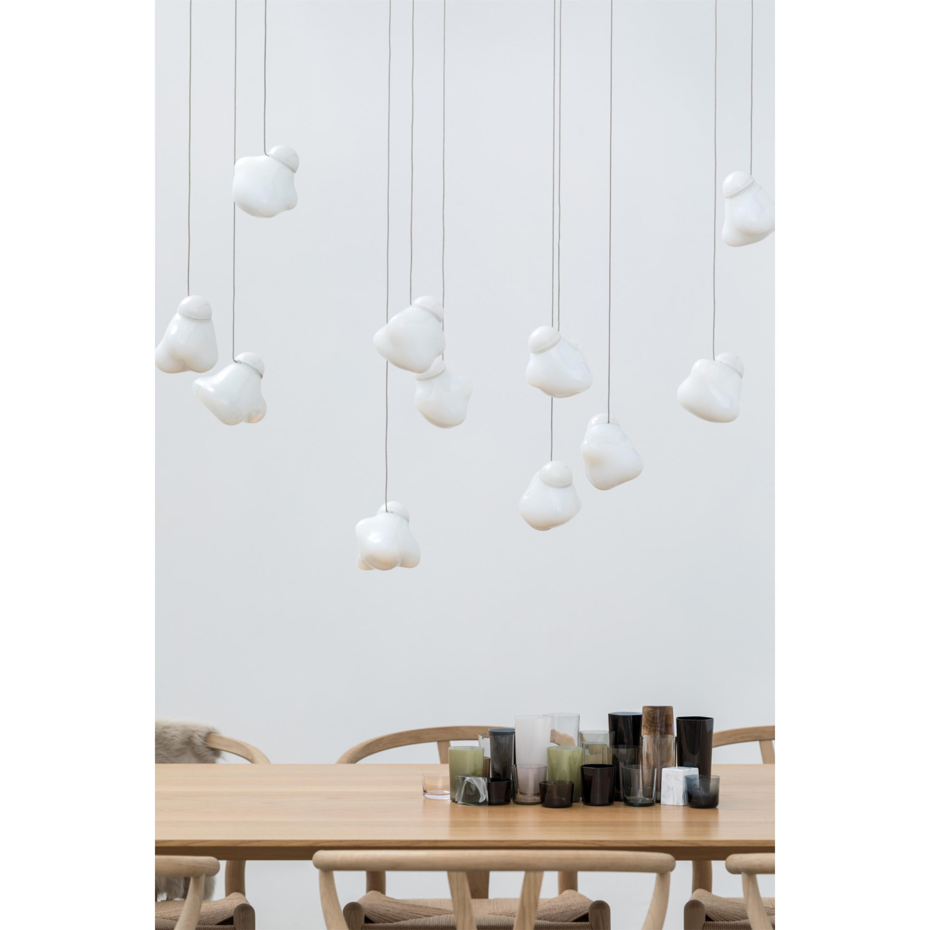 Vasilen Modern Minimalist Ice Pier Black Glass Pendant Lamp - Letslighting