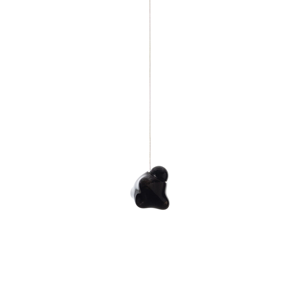Vasilen Modern Minimalist Ice Pier Black Glass Pendant Lamp - Letslighting