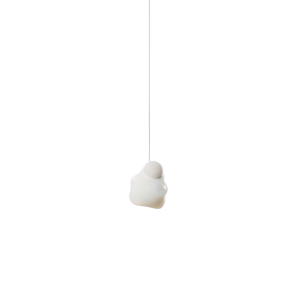 Vasilen Modern Minimalist Ice Pier Black Glass Pendant Lamp - Letslighting