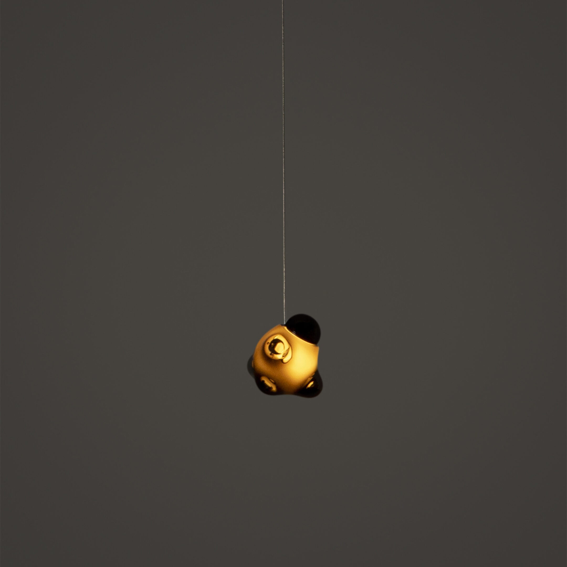Vasilen Modern Minimalist Ice Pier Black Glass Pendant Lamp - Letslighting