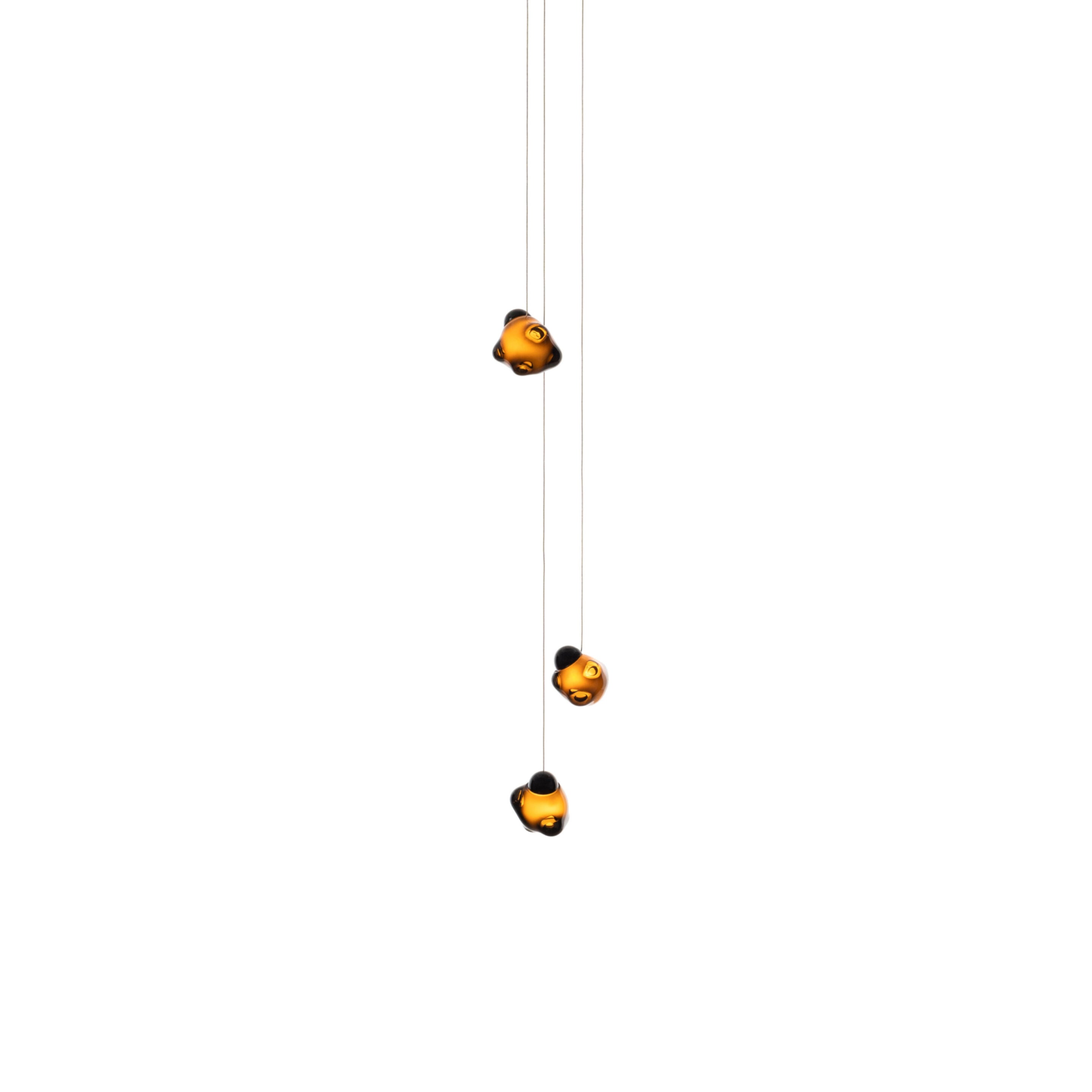 Vasilen Modern Minimalist Ice Pier Black Glass Pendant Lamp - Letslighting