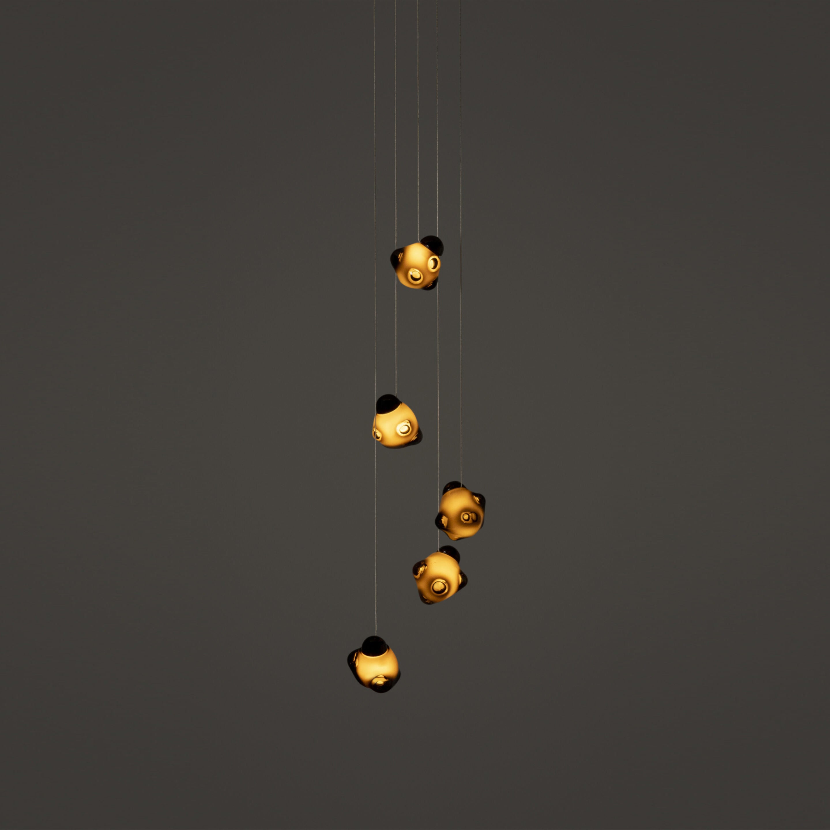 Vasilen Modern Minimalist Ice Pier Black Glass Pendant Lamp - Letslighting