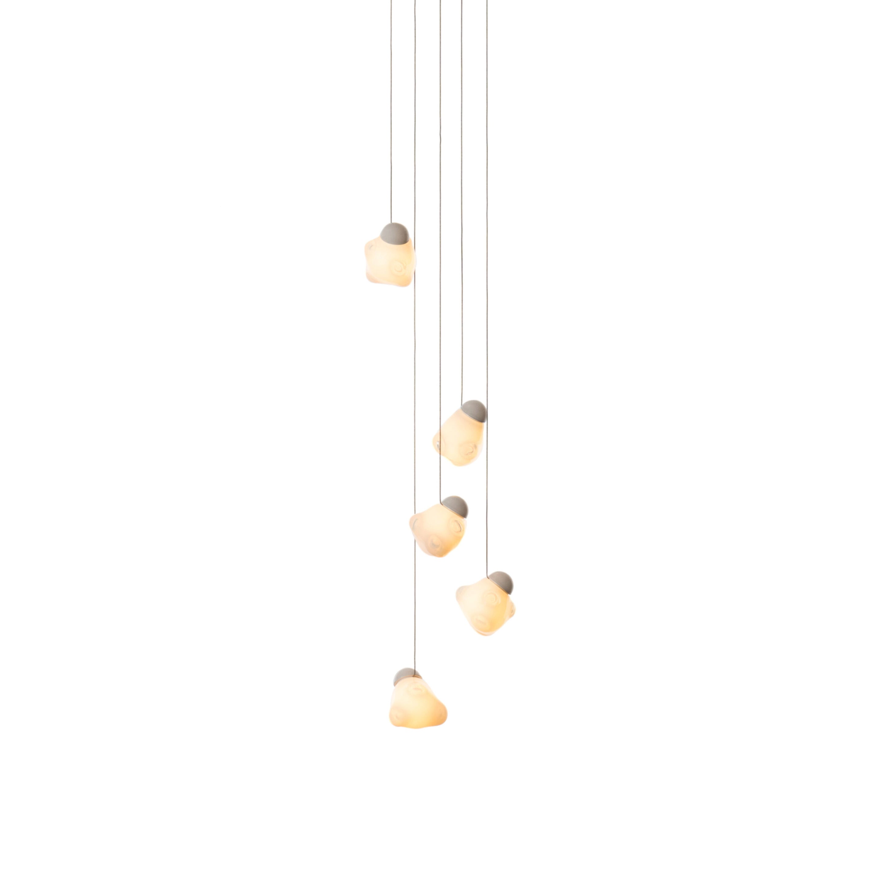 Vasilen Modern Minimalist Ice Pier Black Glass Pendant Lamp - Letslighting