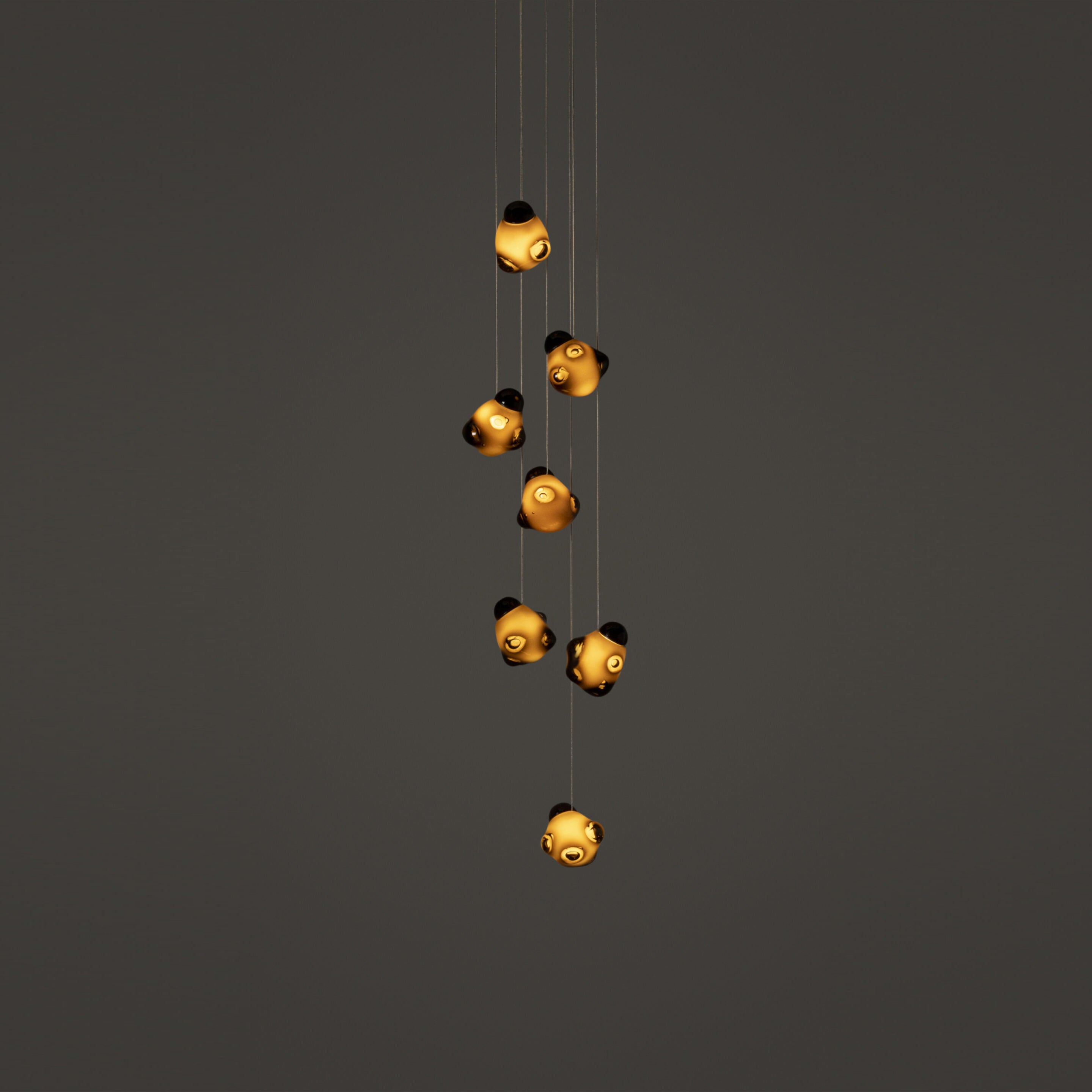 Vasilen Modern Minimalist Ice Pier Black Glass Pendant Lamp - Letslighting