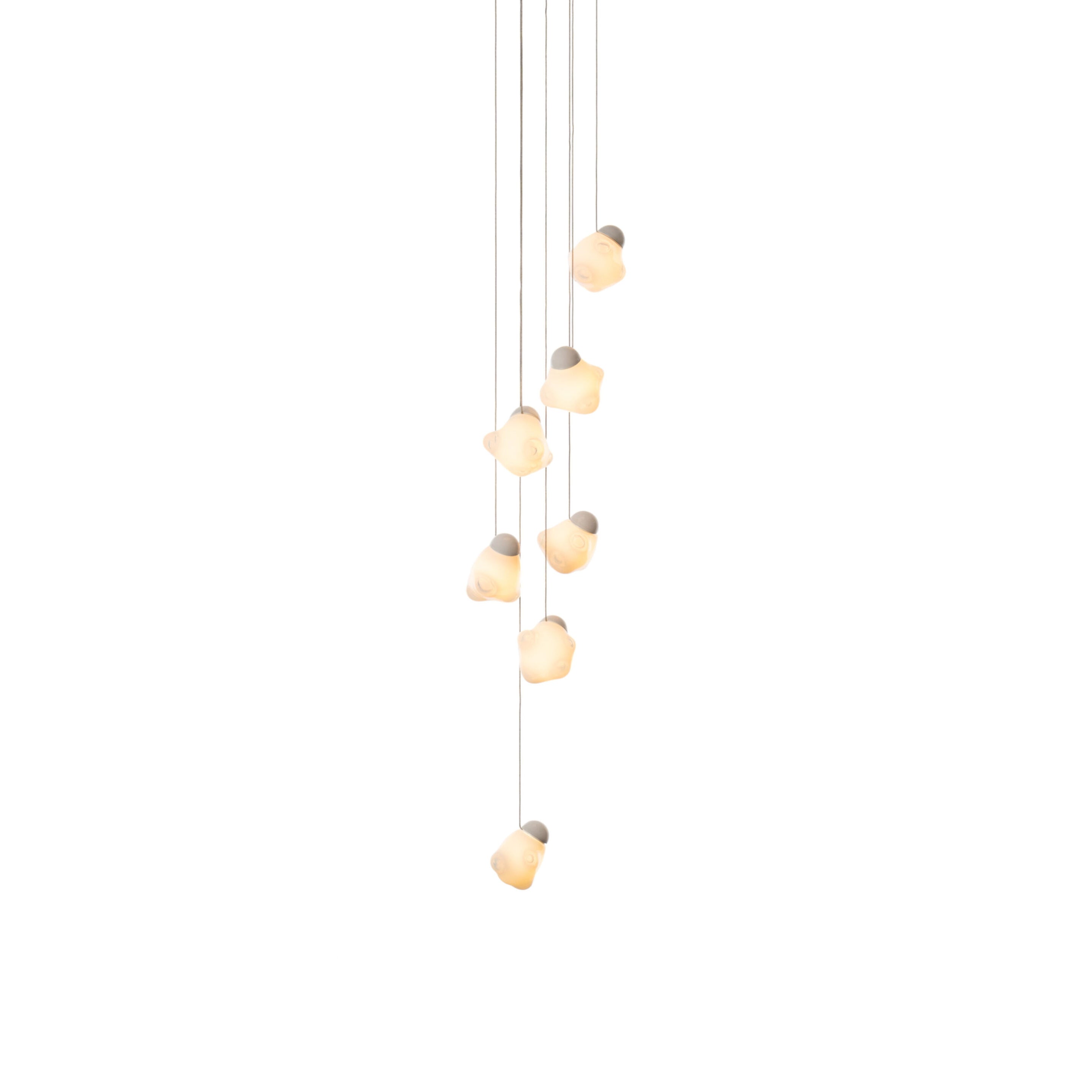 Vasilen Modern Minimalist Ice Pier Black Glass Pendant Lamp - Letslighting
