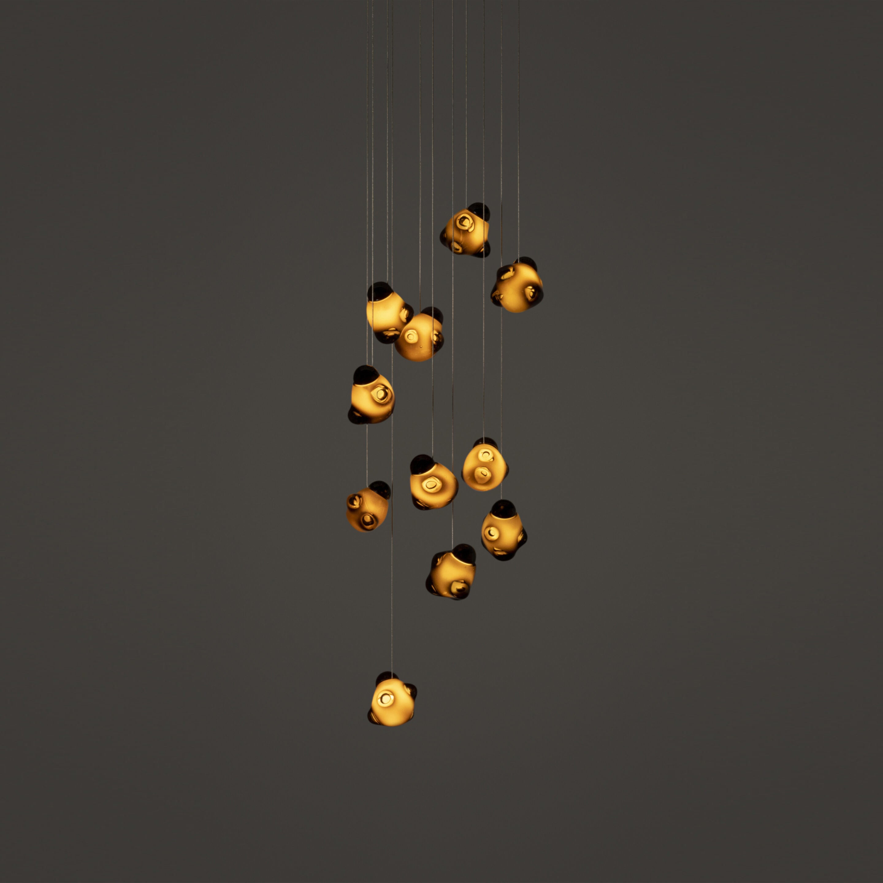 Vasilen Modern Minimalist Ice Pier Black Glass Pendant Lamp - Letslighting