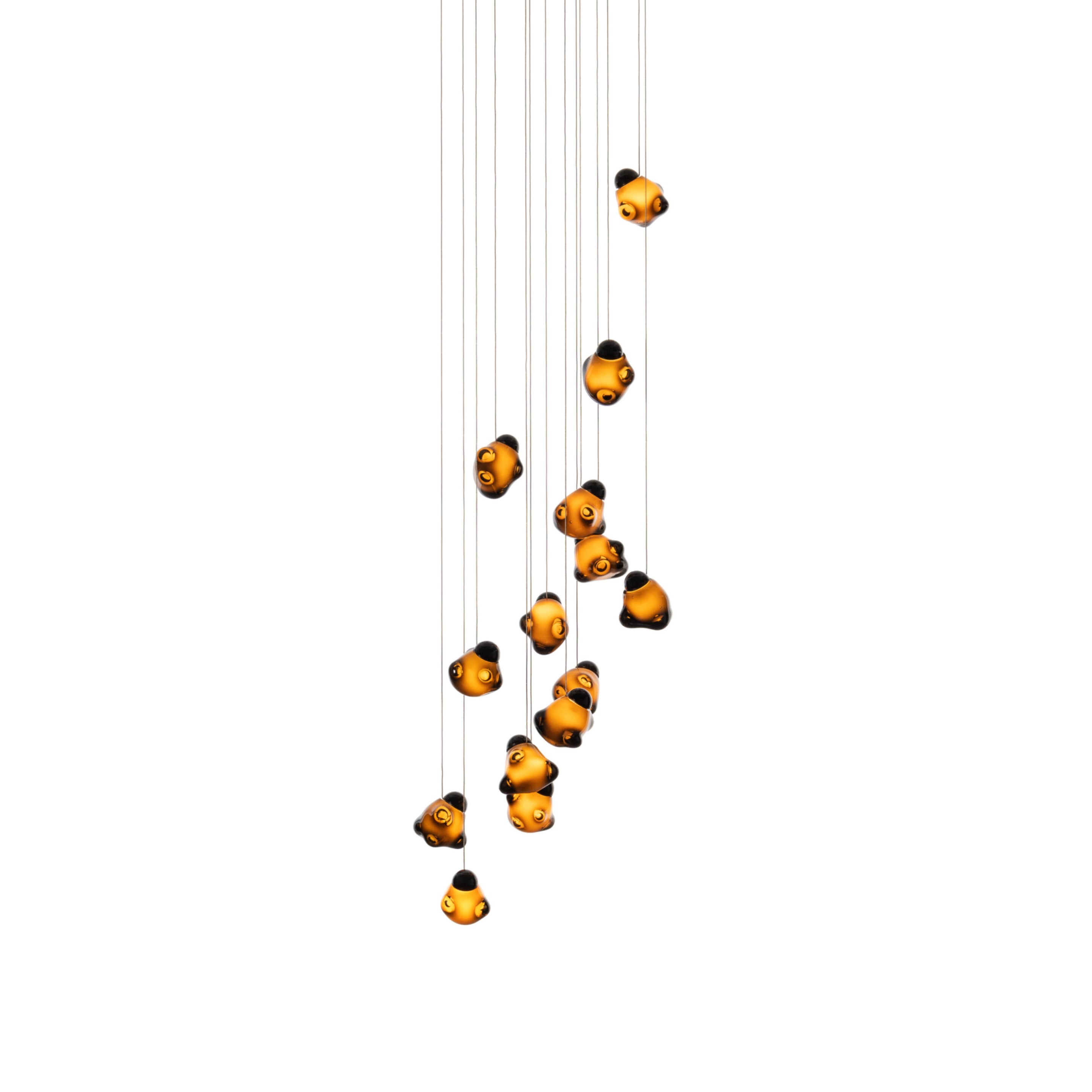 Vasilen Modern Minimalist Ice Pier Black Glass Pendant Lamp - Letslighting