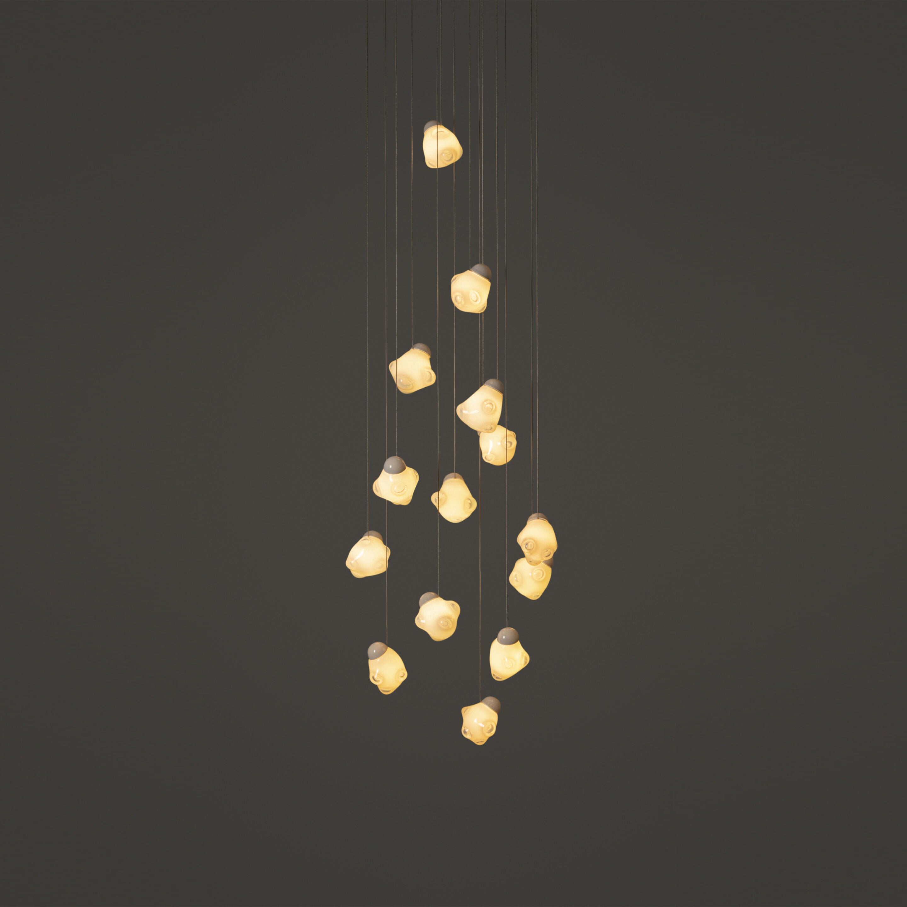 Vasilen Modern Minimalist Ice Pier Black Glass Pendant Lamp - Letslighting