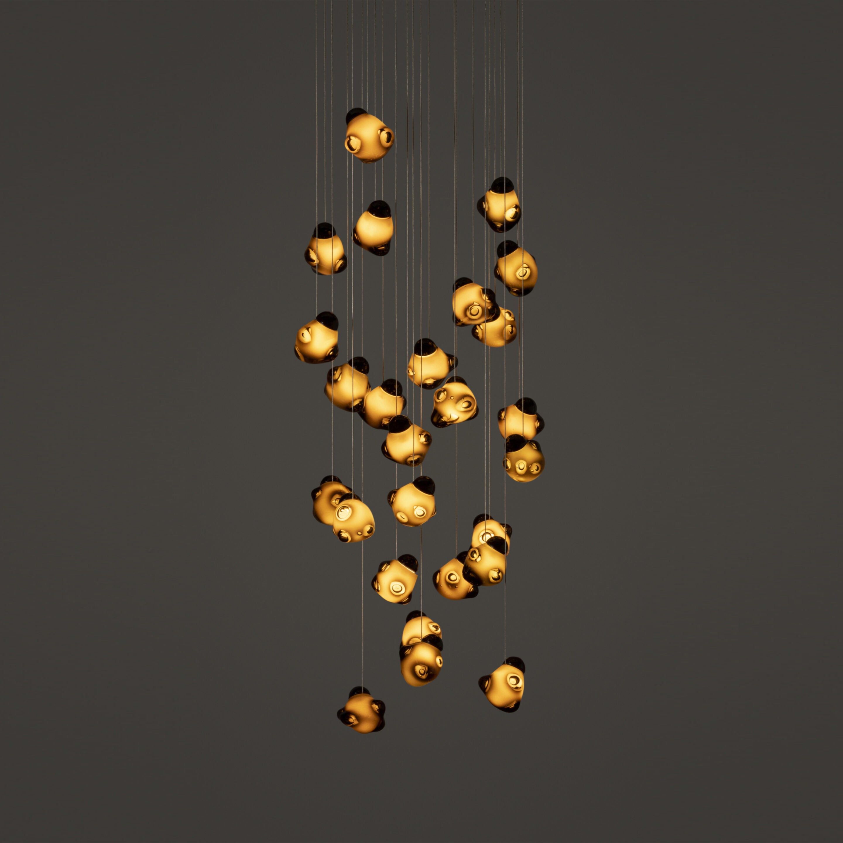 Vasilen Modern Minimalist Ice Pier Black Glass Pendant Lamp - Letslighting