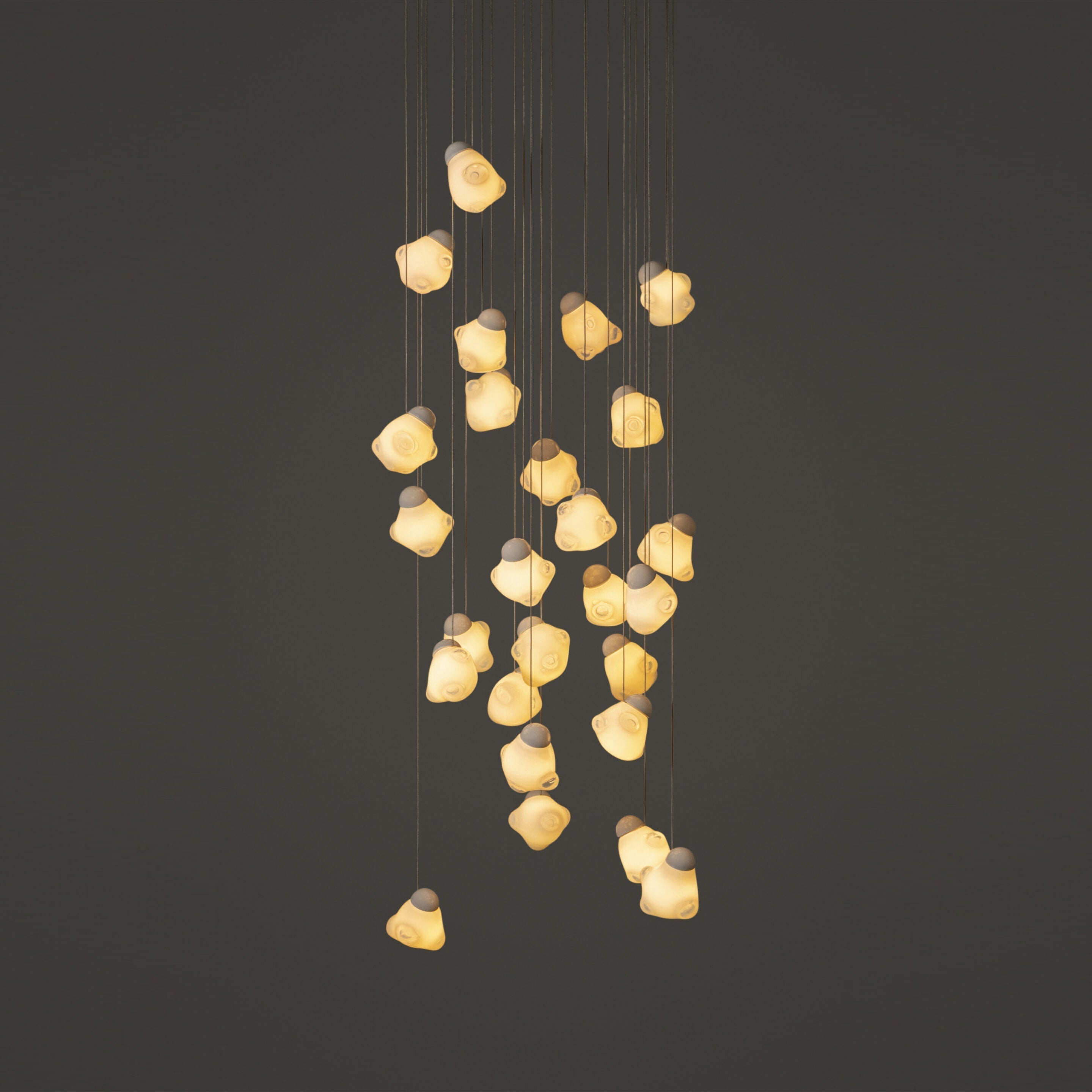 Vasilen Modern Minimalist Ice Pier Black Glass Pendant Lamp - Letslighting