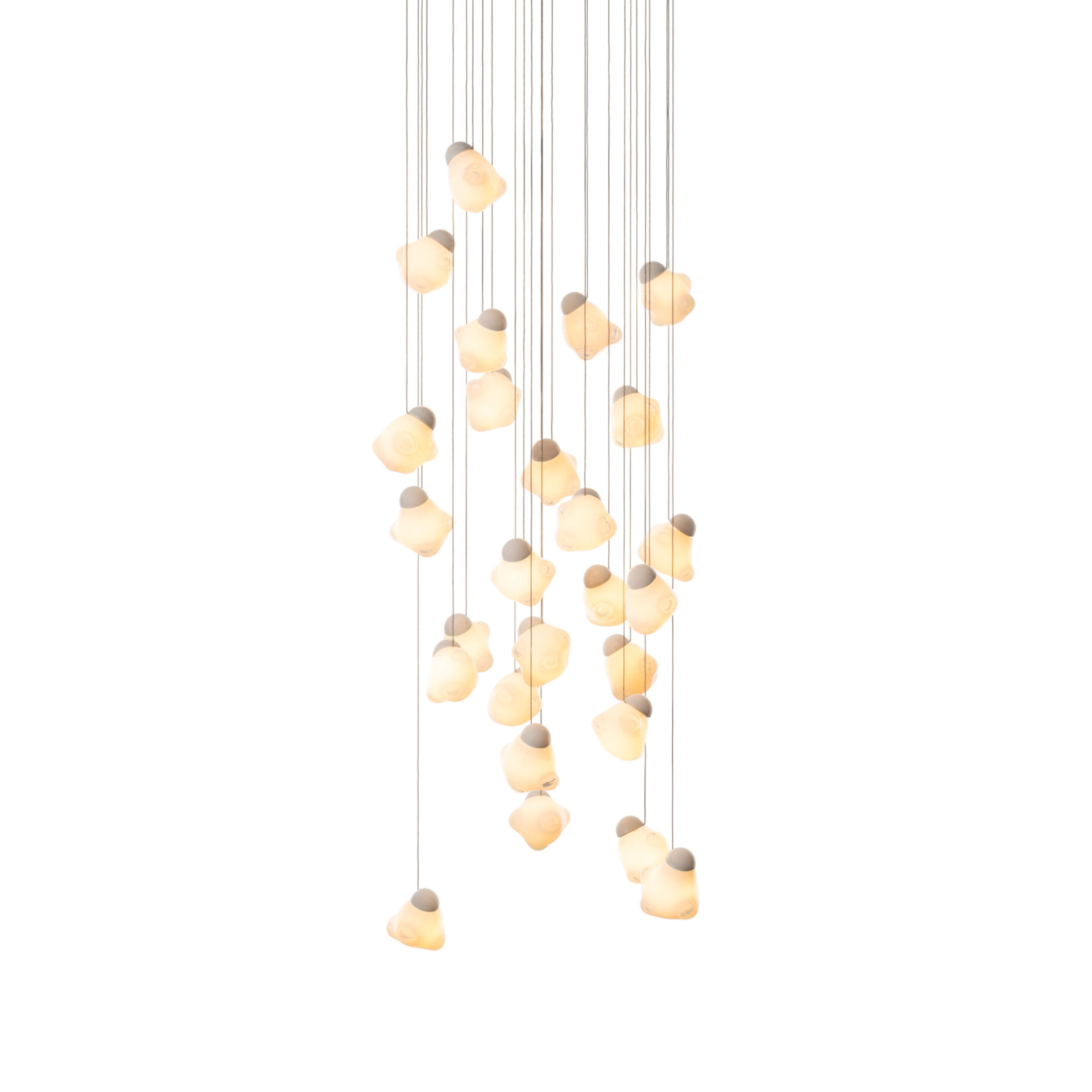 Vasilen Modern Minimalist Ice Pier Black Glass Pendant Lamp - Letslighting
