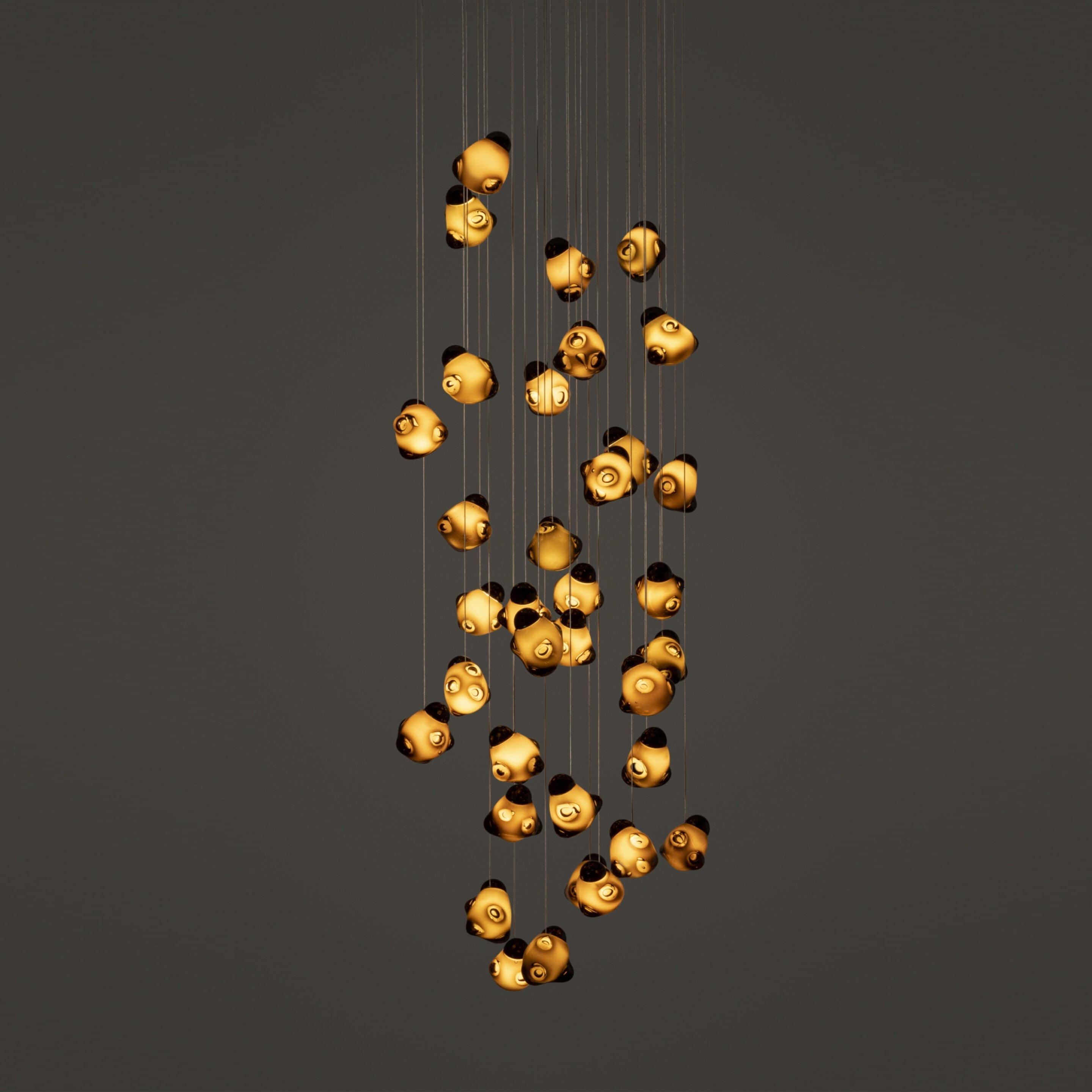 Vasilen Modern Minimalist Ice Pier Black Glass Pendant Lamp - Letslighting