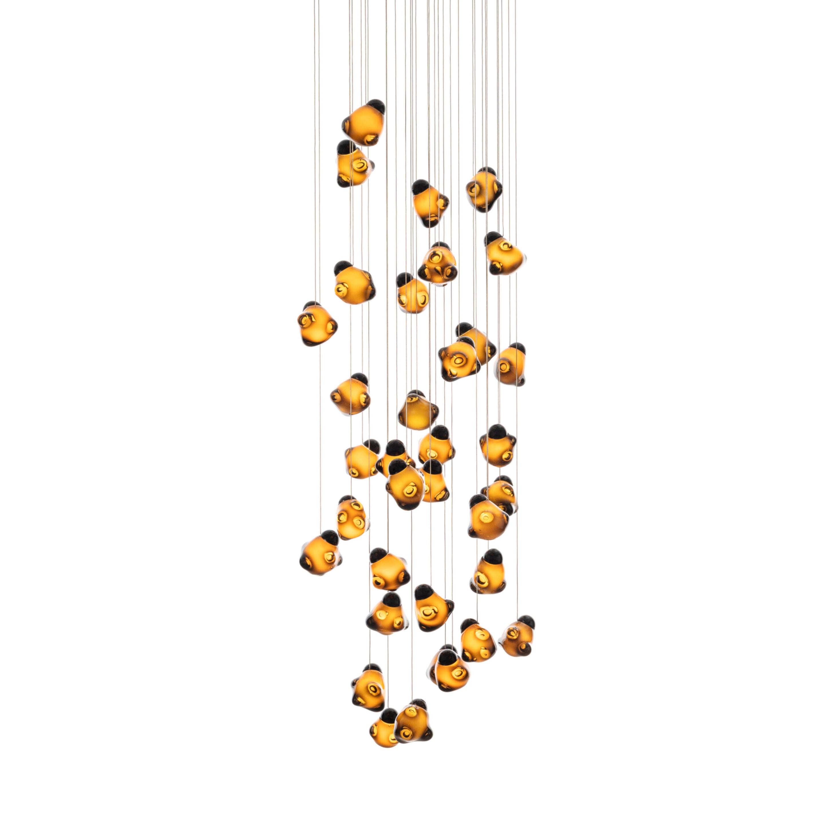 Vasilen Modern Minimalist Ice Pier Black Glass Pendant Lamp - Letslighting