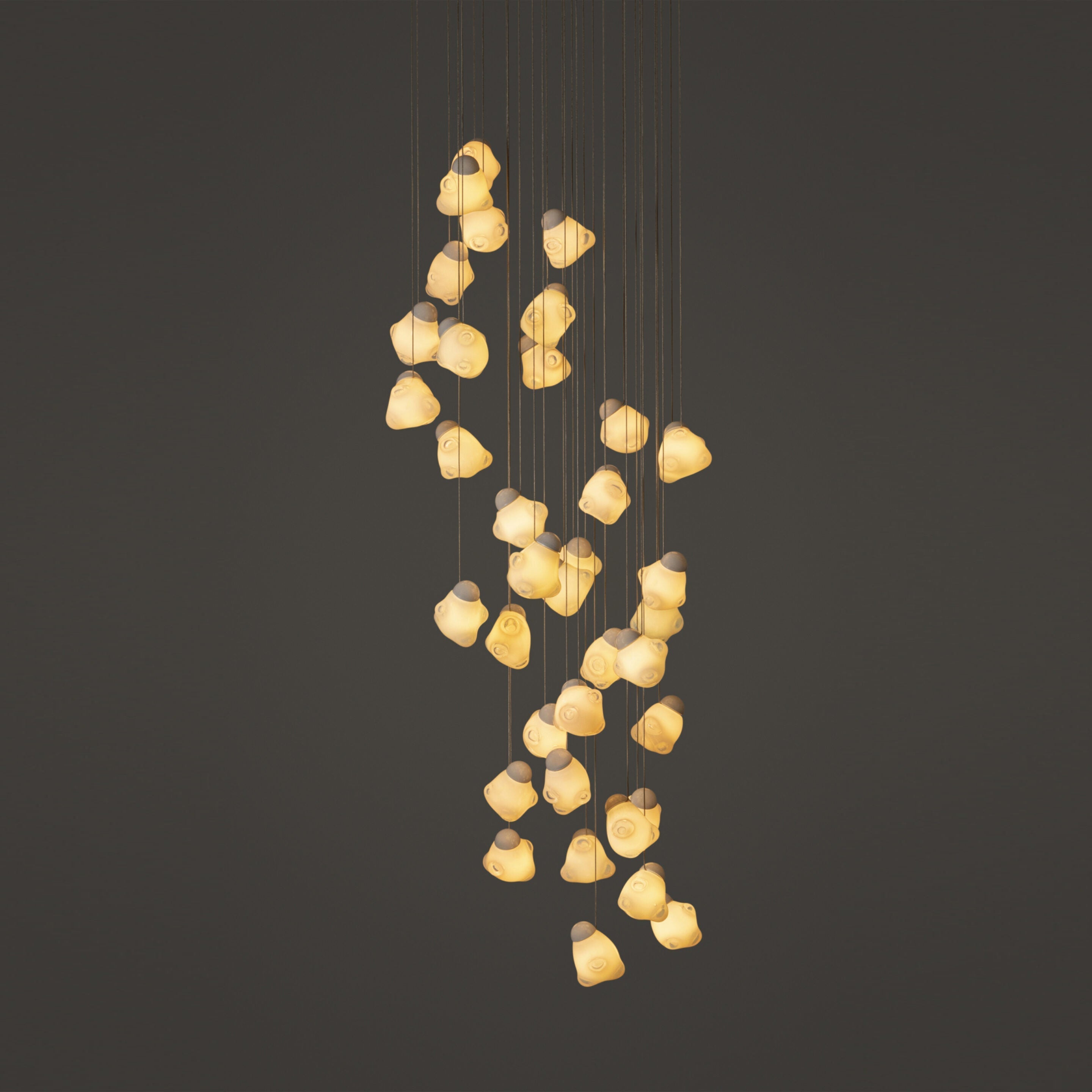 Vasilen Modern Minimalist Ice Pier Black Glass Pendant Lamp - Letslighting