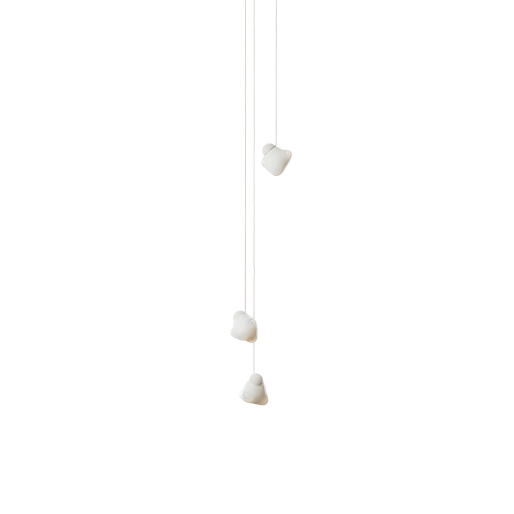 Vasilen Modern Minimalist Ice Pier Black Glass Pendant Lamp - Letslighting