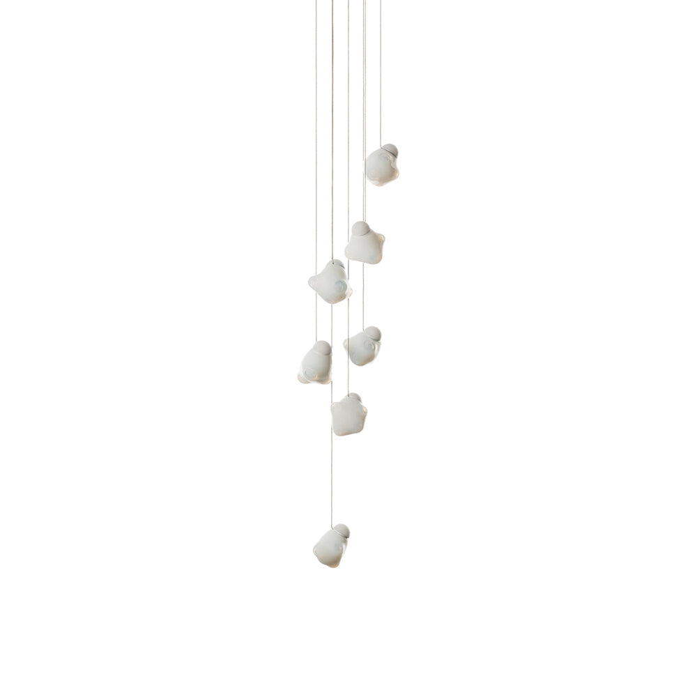 Vasilen Modern Minimalist Ice Pier Black Glass Pendant Lamp - Letslighting
