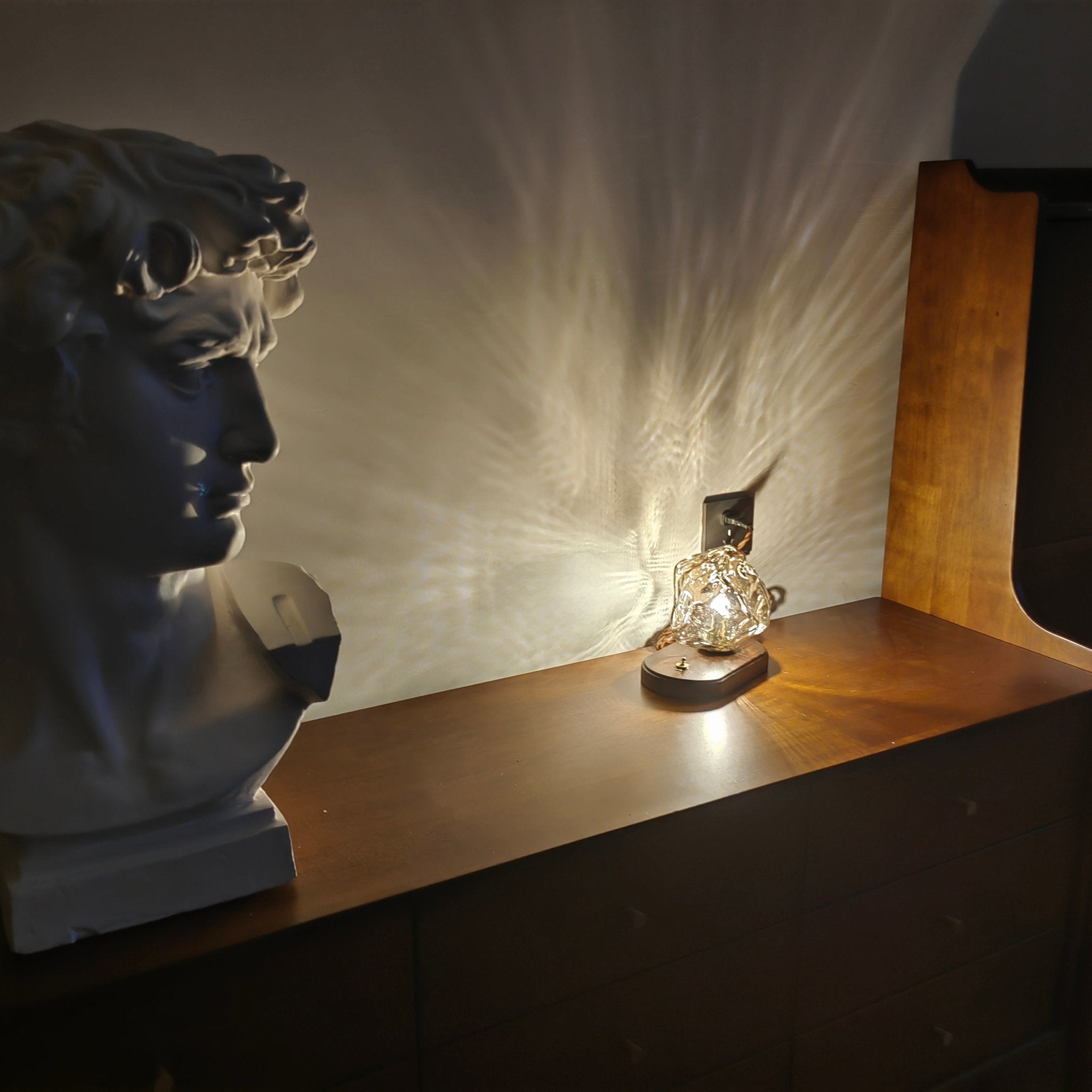 Maris Wood Artistic Table Lamp - Letslighting