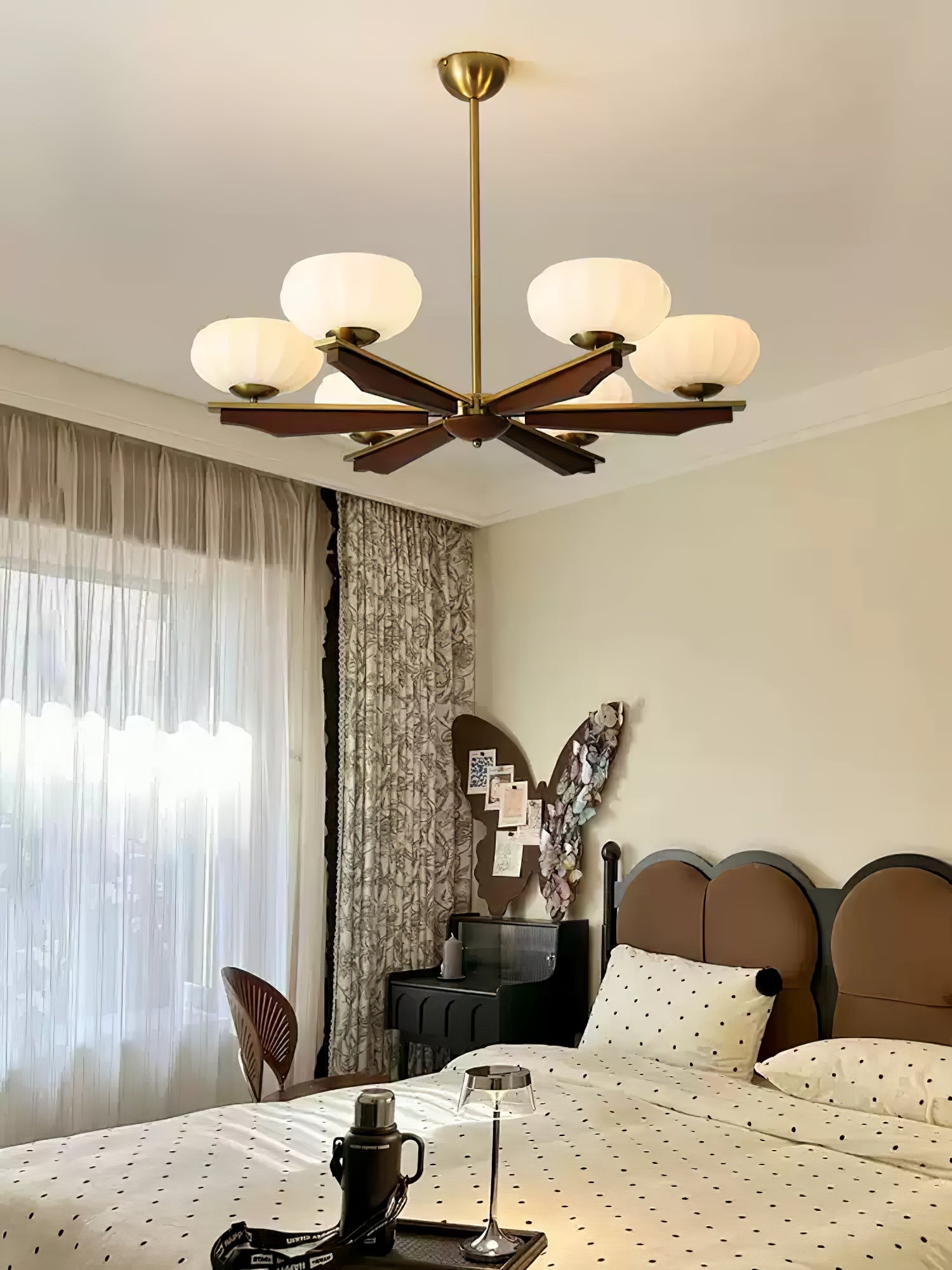 Uzoror Traditional Elegance Vintage Wood Chandelier - Letslighting